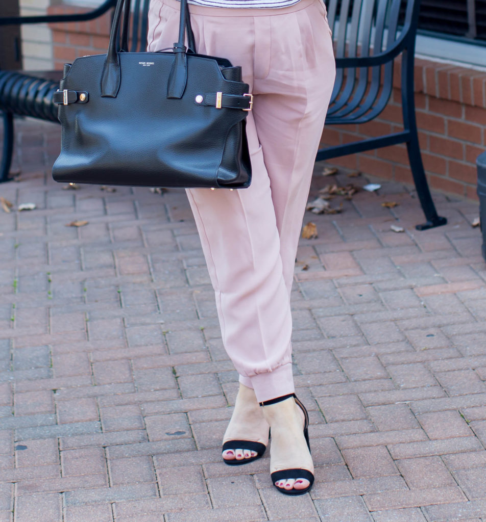 blush pink jogger set