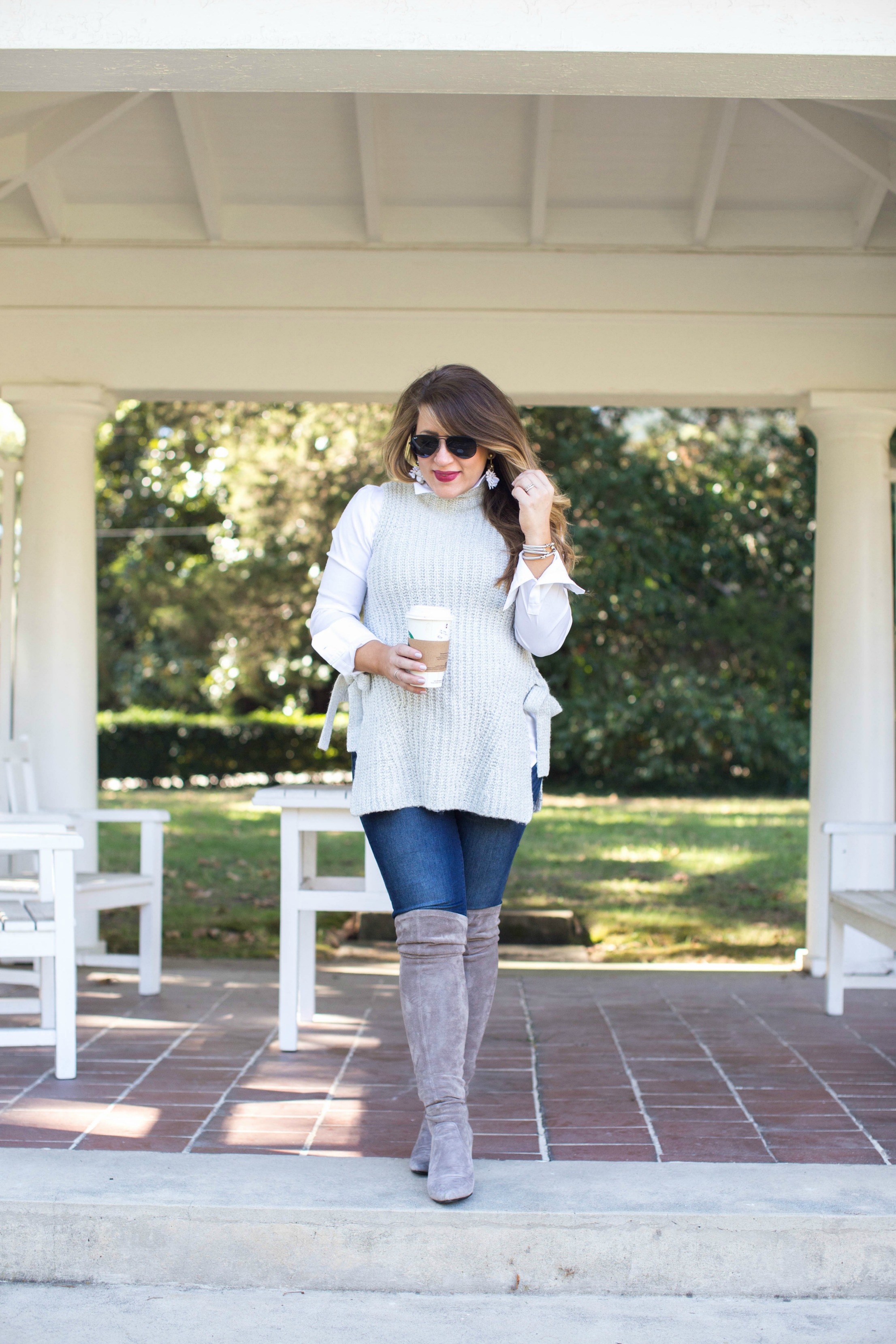 Fall Fashion: Gray Layers by North Carolina fashion blogger Coffee Beans and Bobby Pins