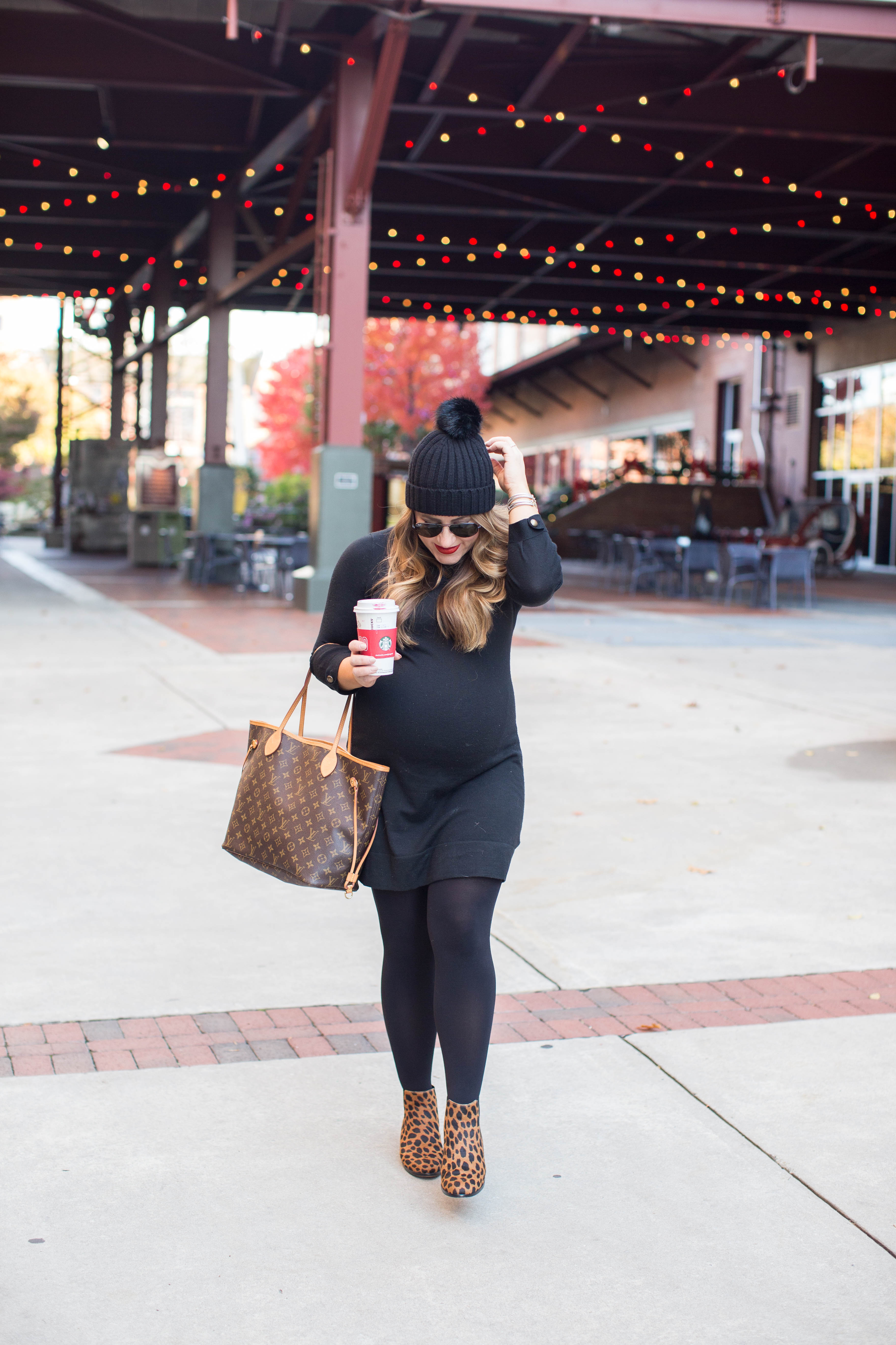 Little Black Turtleneck Dress by North Carolina fashion blogger Coffee Beans and Bobby Pins