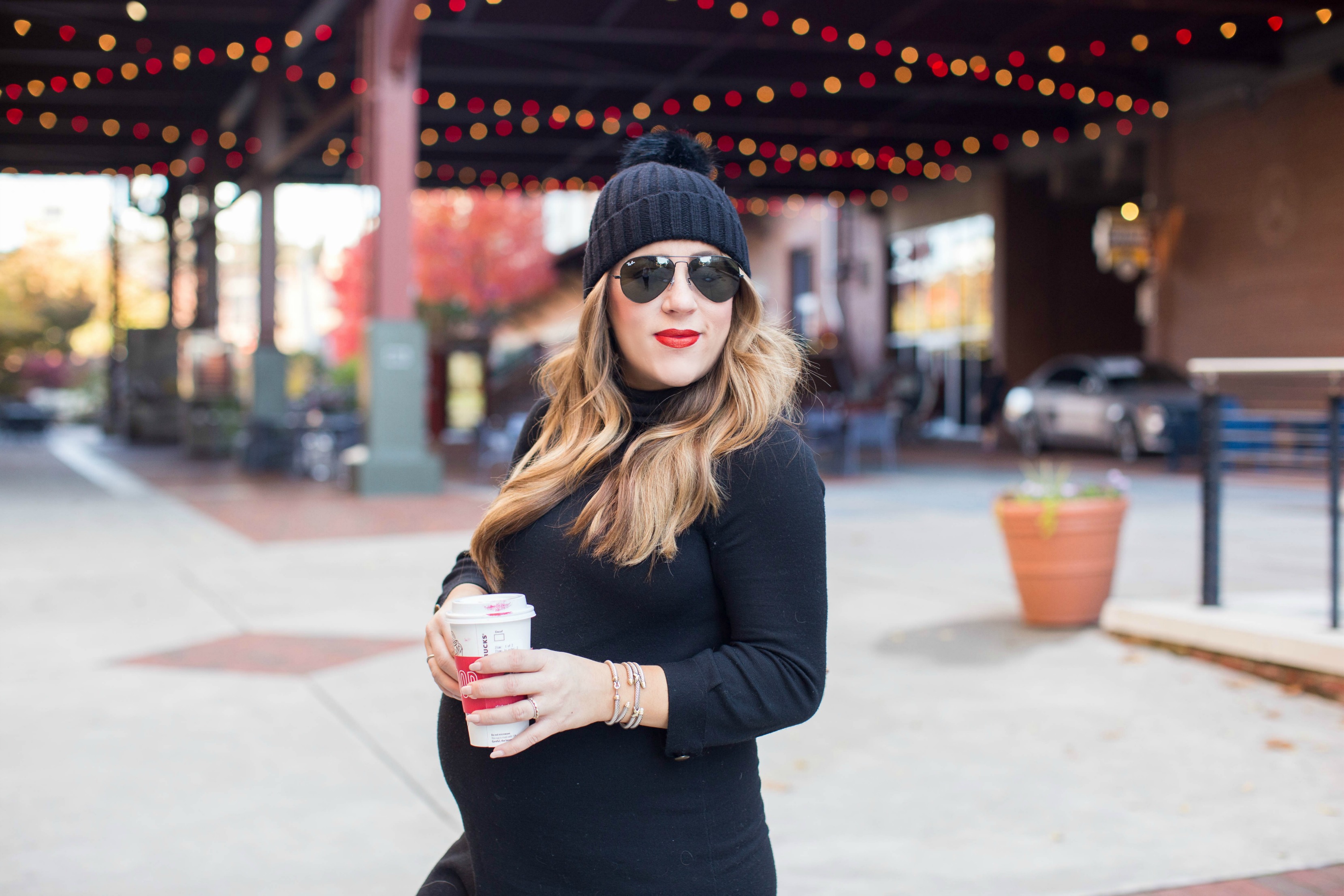 Little Black Turtleneck Dress by North Carolina fashion blogger Coffee Beans and Bobby Pins