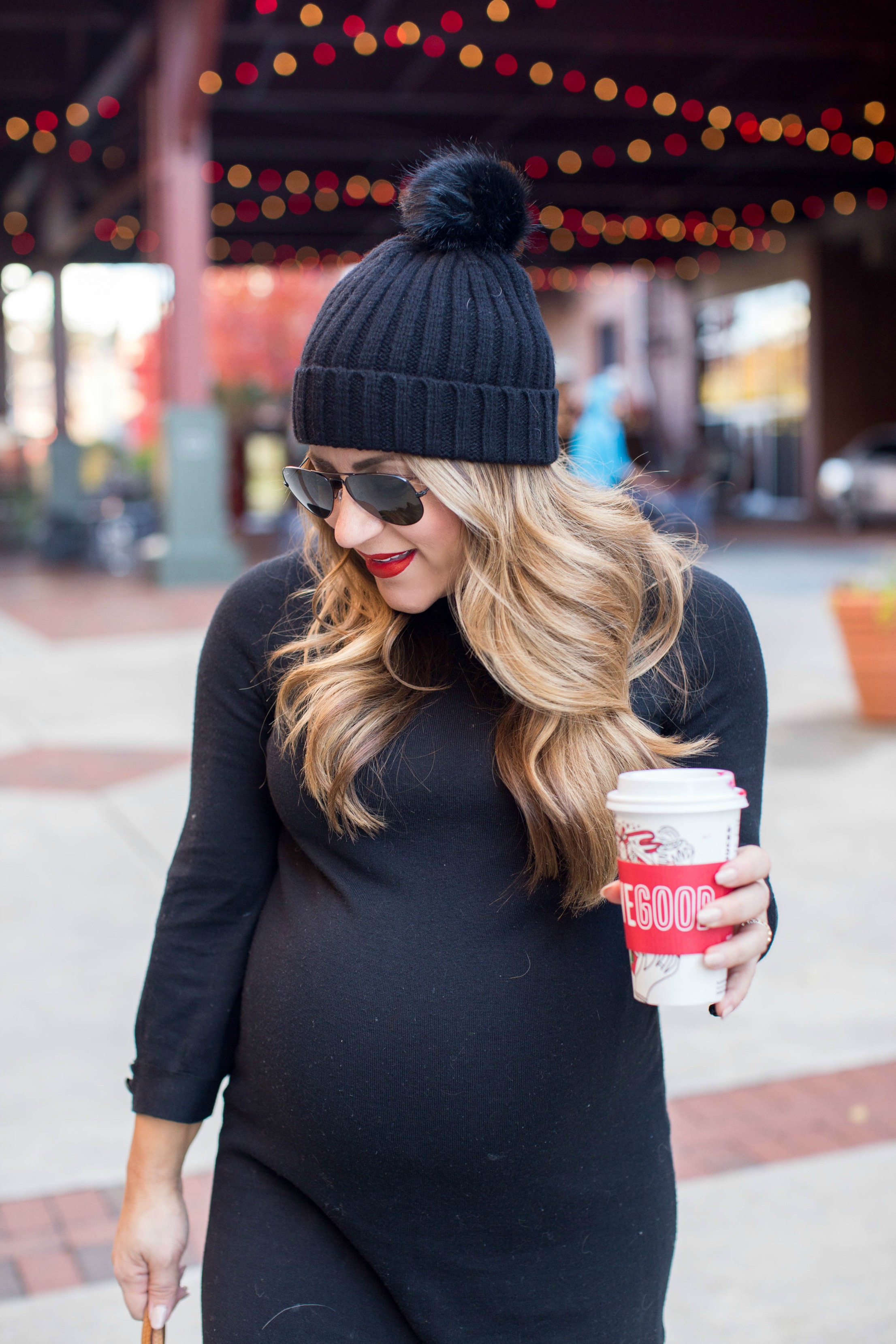 Little Black Turtleneck Dress by North Carolina fashion blogger Coffee Beans and Bobby Pins