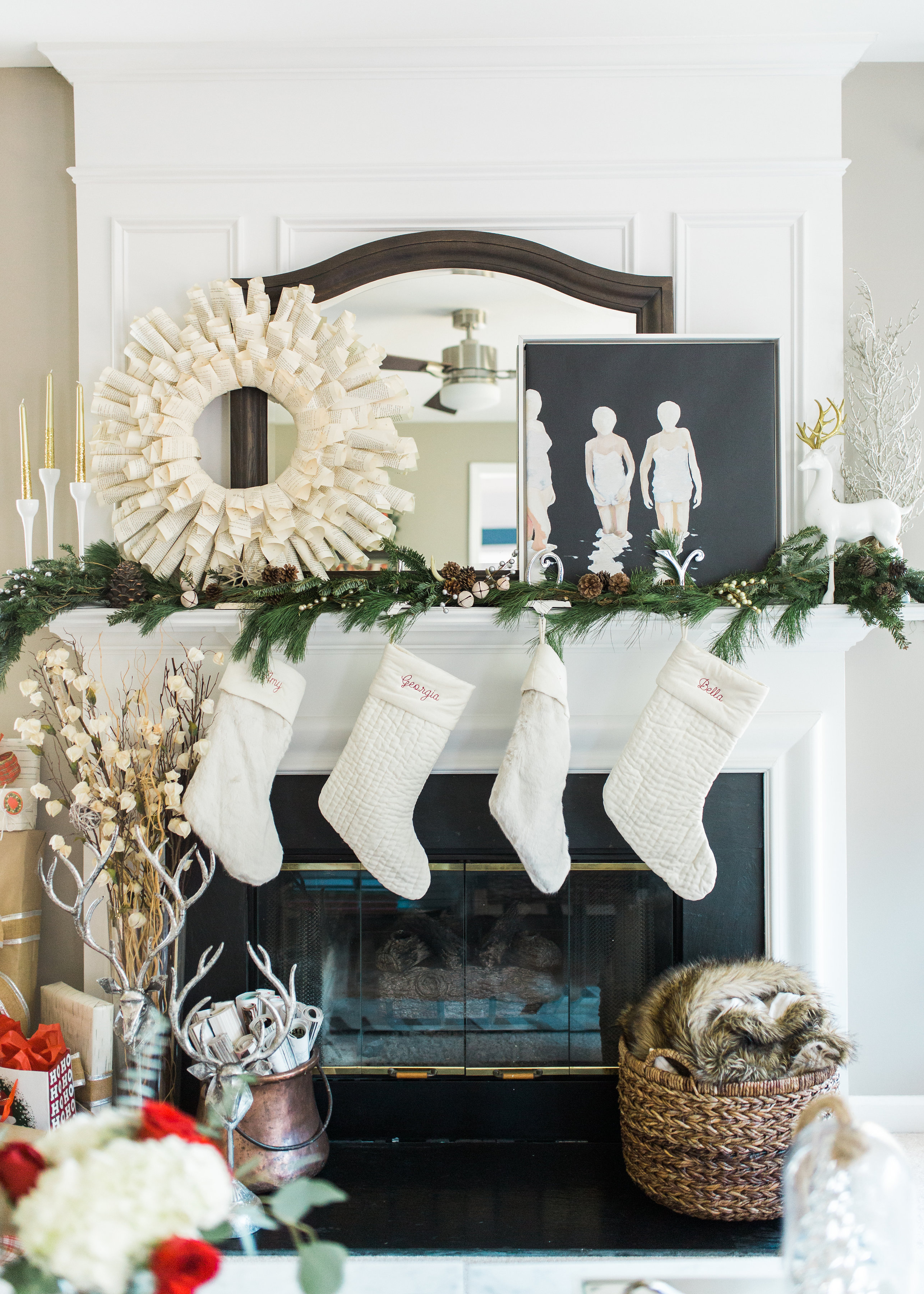 Our Christmas Home Decor by North Carolina style blogger Coffee Beans and Bobby Pins