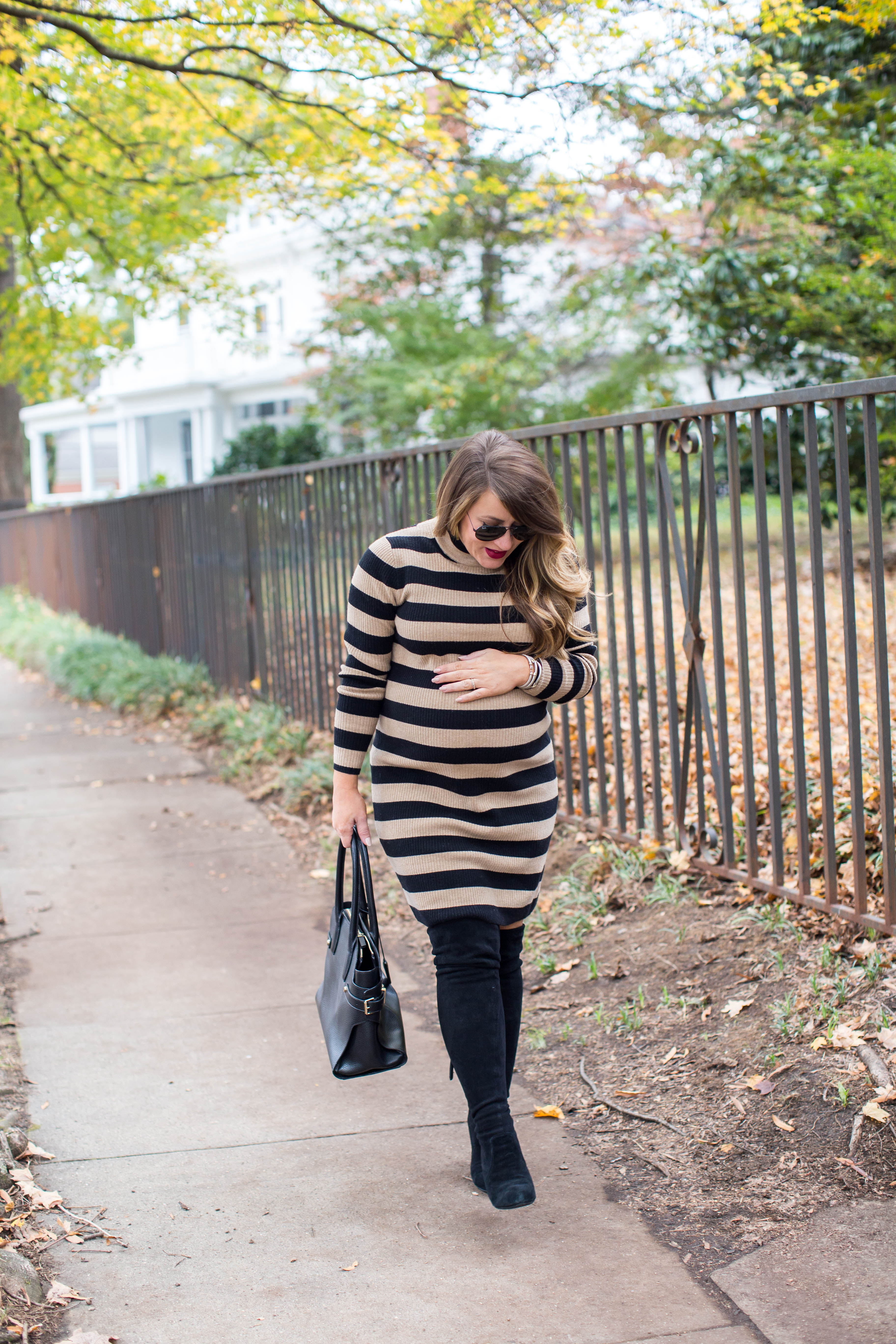 Perfect Striped Sweater Dress by North Carolina fashion blogger Coffee Beans and Bobby Pins