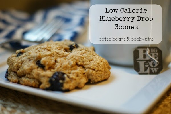 Low Calorie Blueberry Drop Scones and Bigelow Tea