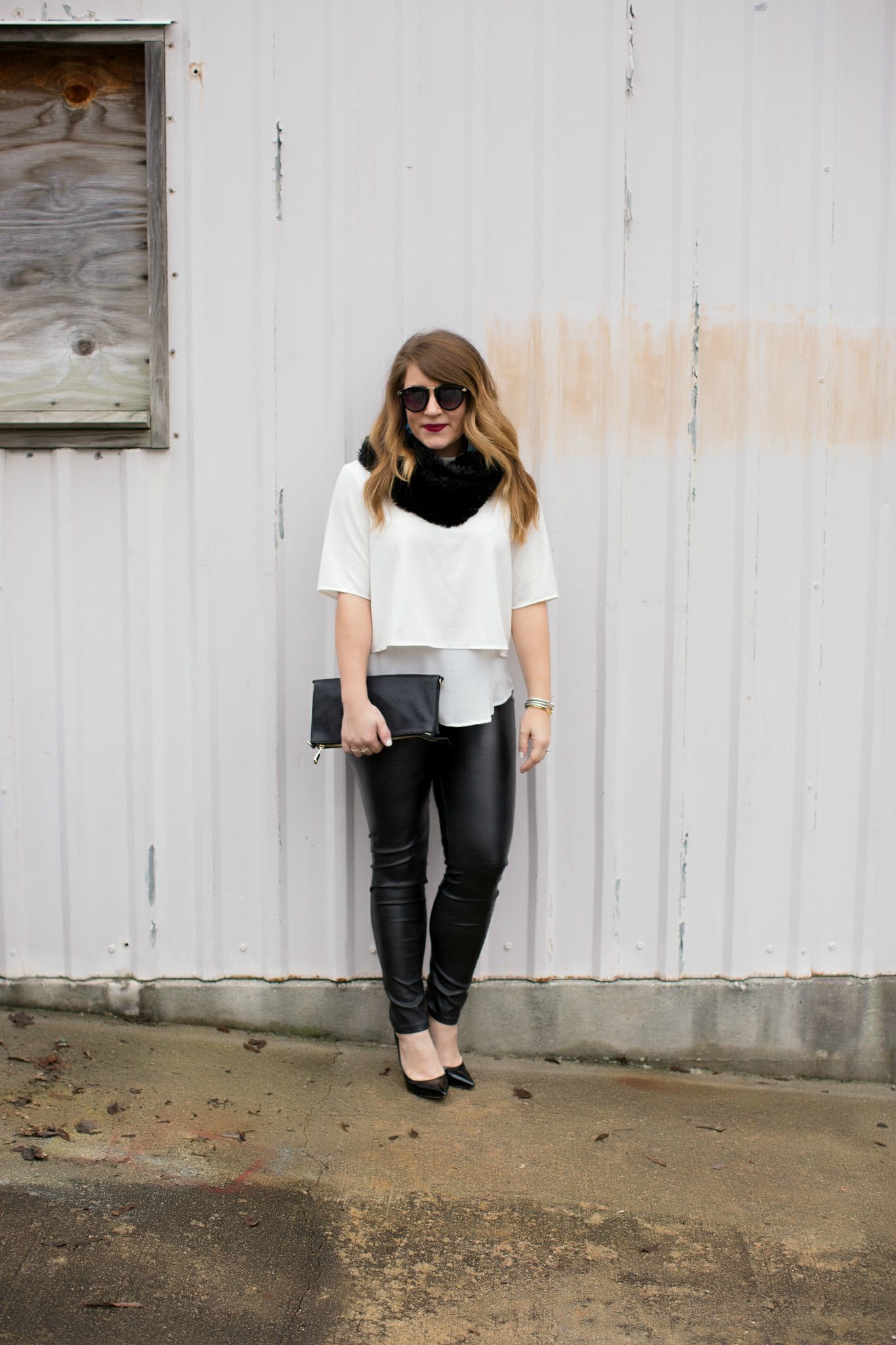 White and black look