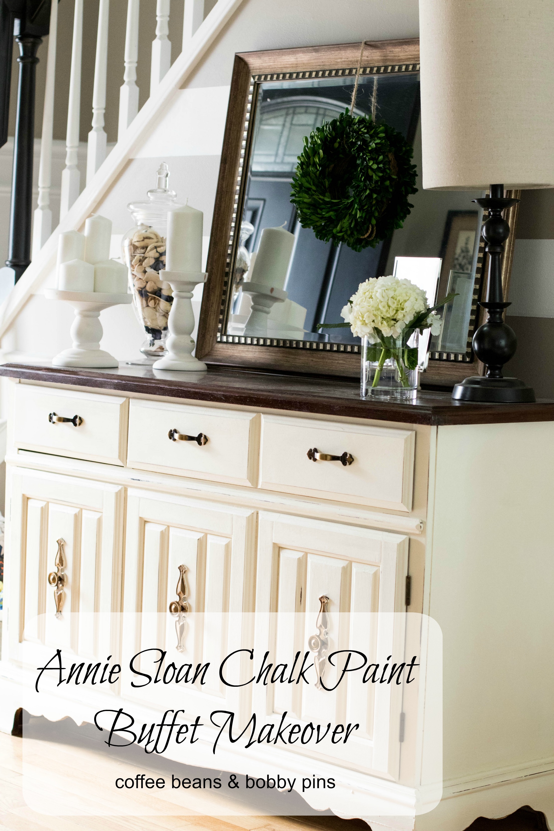 Annie Sloan Chalk Paint: Buffet Makeover by lifestyle blogger Amy of Coffee Beans and Bobby Pins