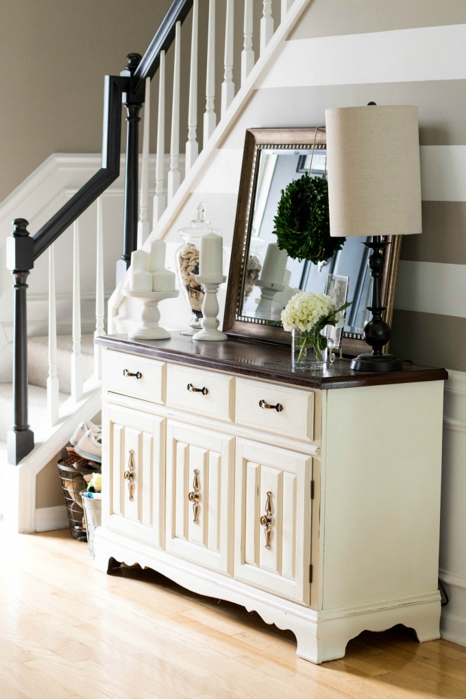 Annie Sloan Chalk Paint: Buffet Makeover by lifestyle blogger Amy of Coffee Beans and Bobby Pins