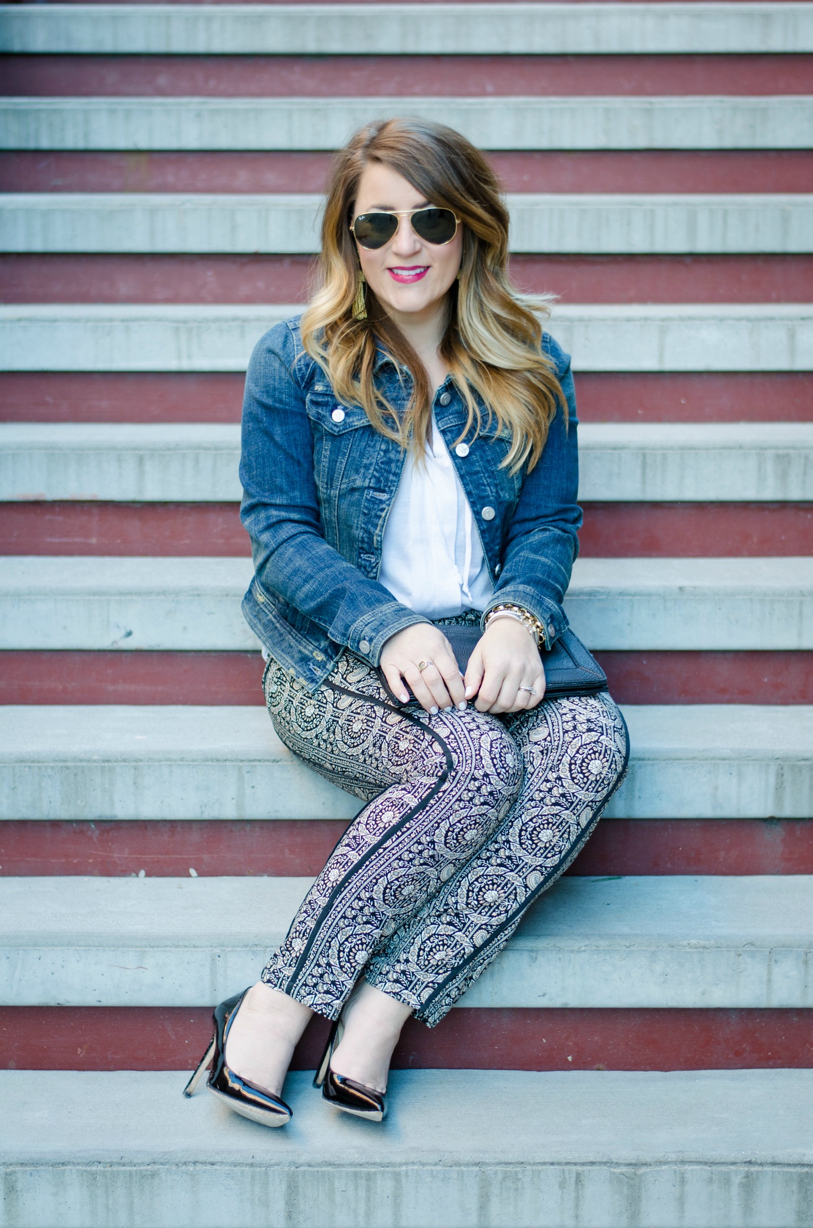 Coffee Beans and Bobby Pins Beach Jean Jacket. jpg