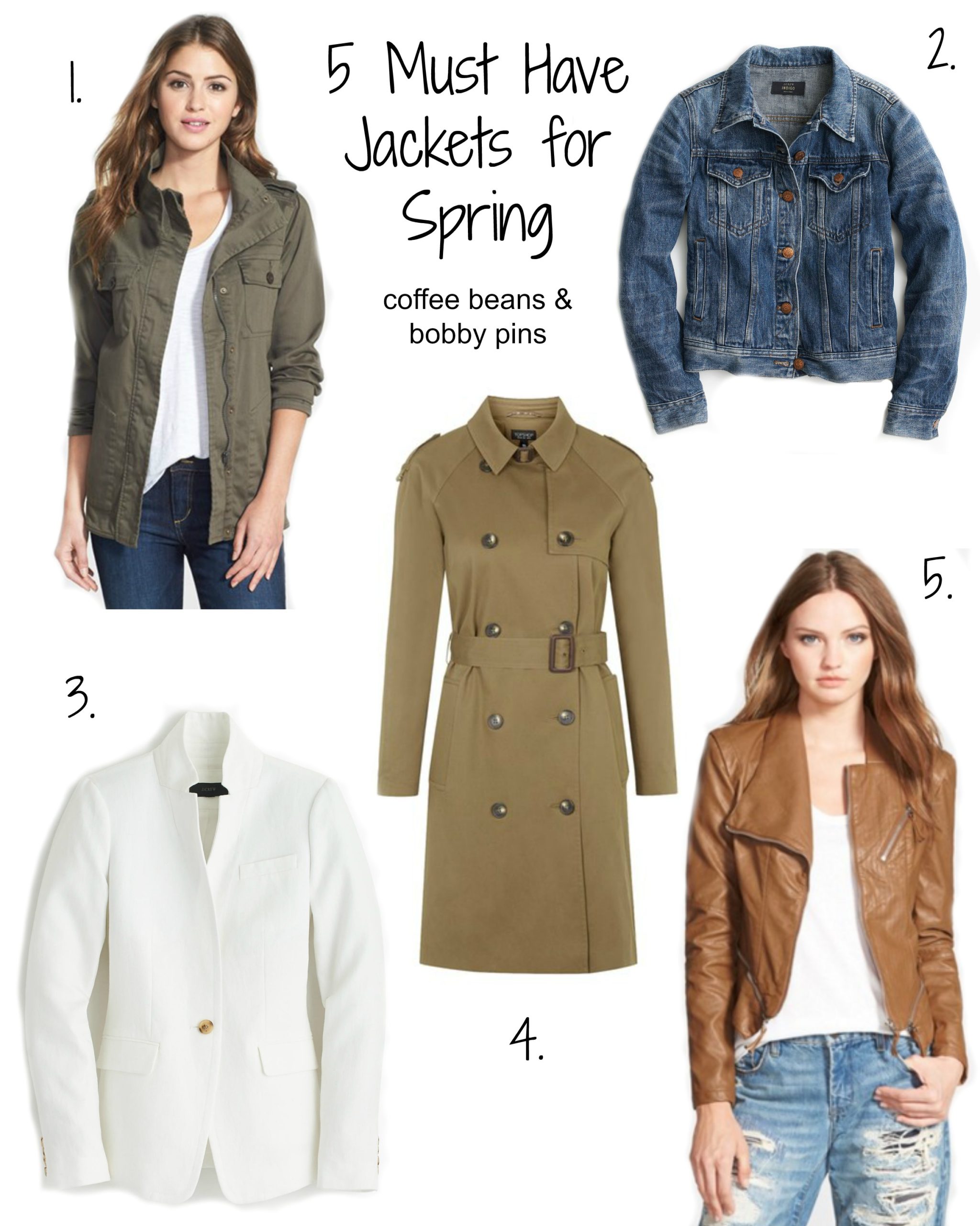 5 Must Have Jackets for Spring