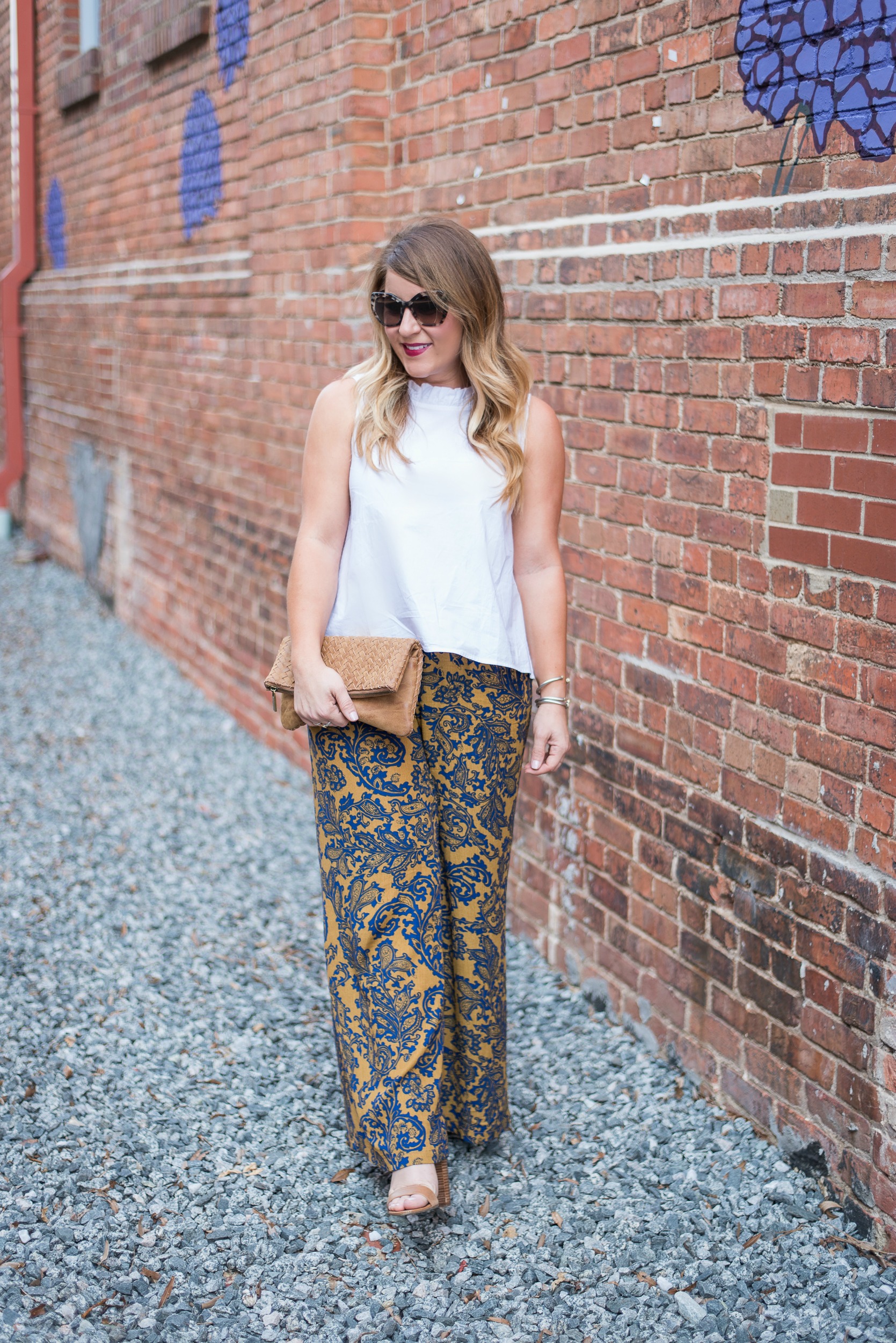 White Ruffle Blouse