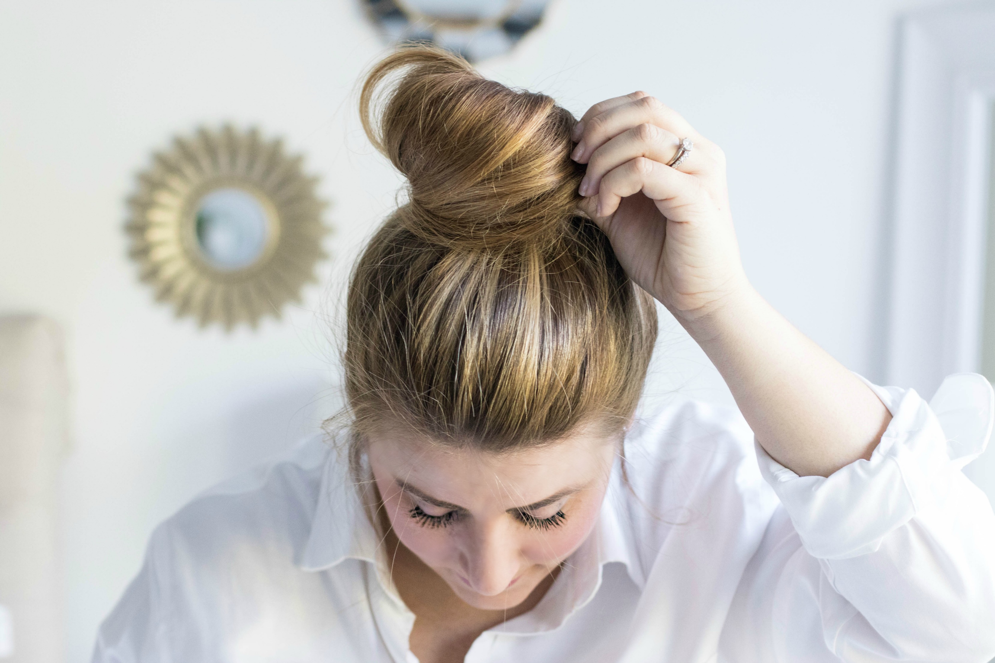 Carrie Bradshaw Bun tutorial by fashion blogger Amy of Coffee Beans and Bobby Pins