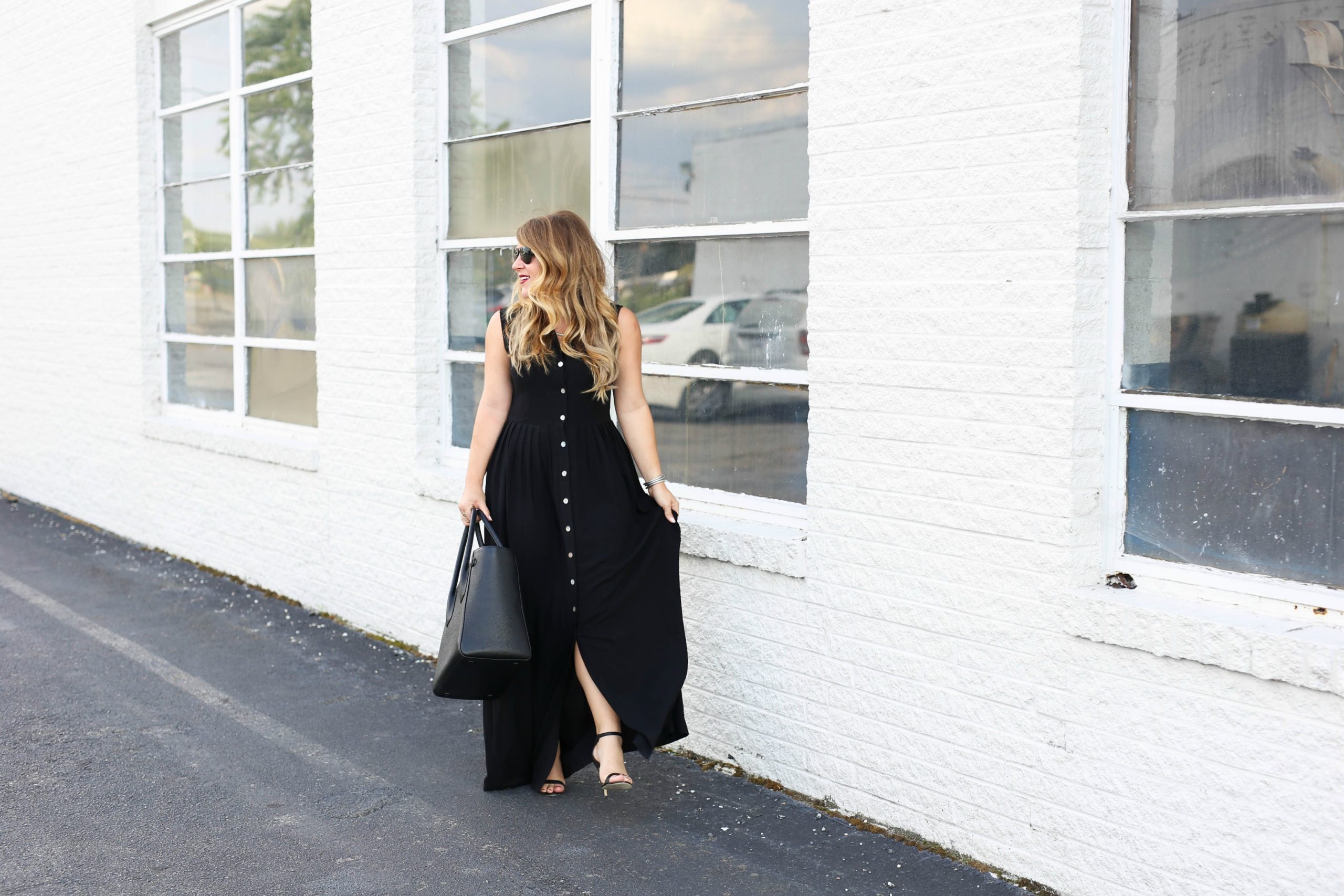 Button Down Maxi Dress