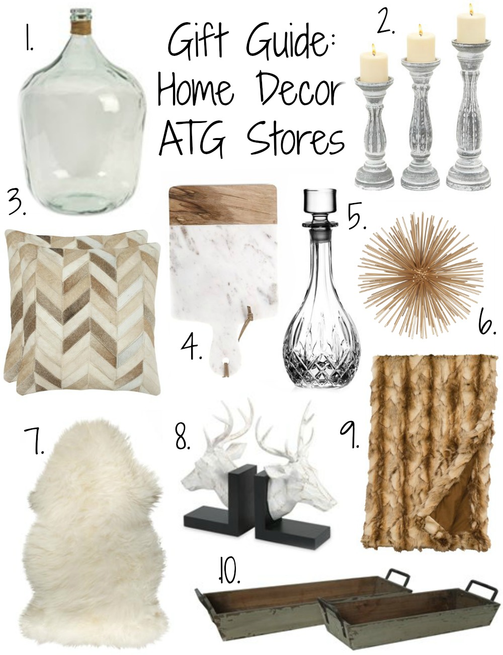 atg-stores-gift-guide Gift Guide: 10 Home Decor Gifts with ATG Stores by North Carolina style blogger Coffee Beans and Bobby Pins