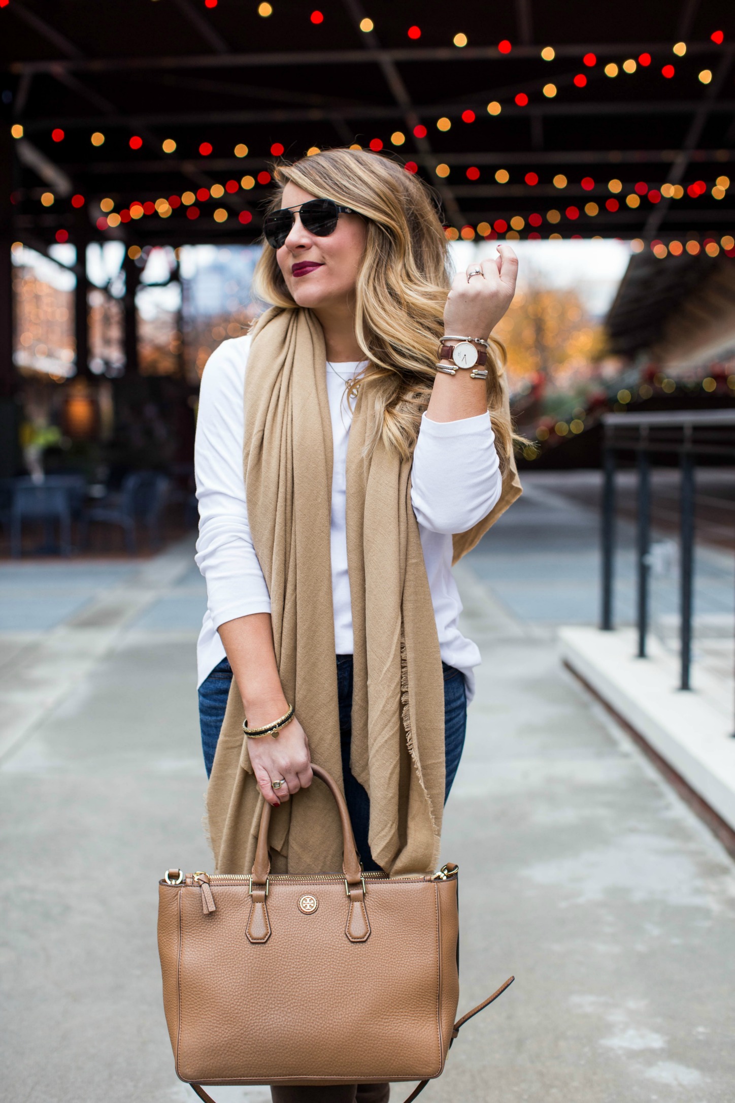 Casual Holiday Outfit by North Carolina fashion blogger Coffee Beans and Bobby Pins