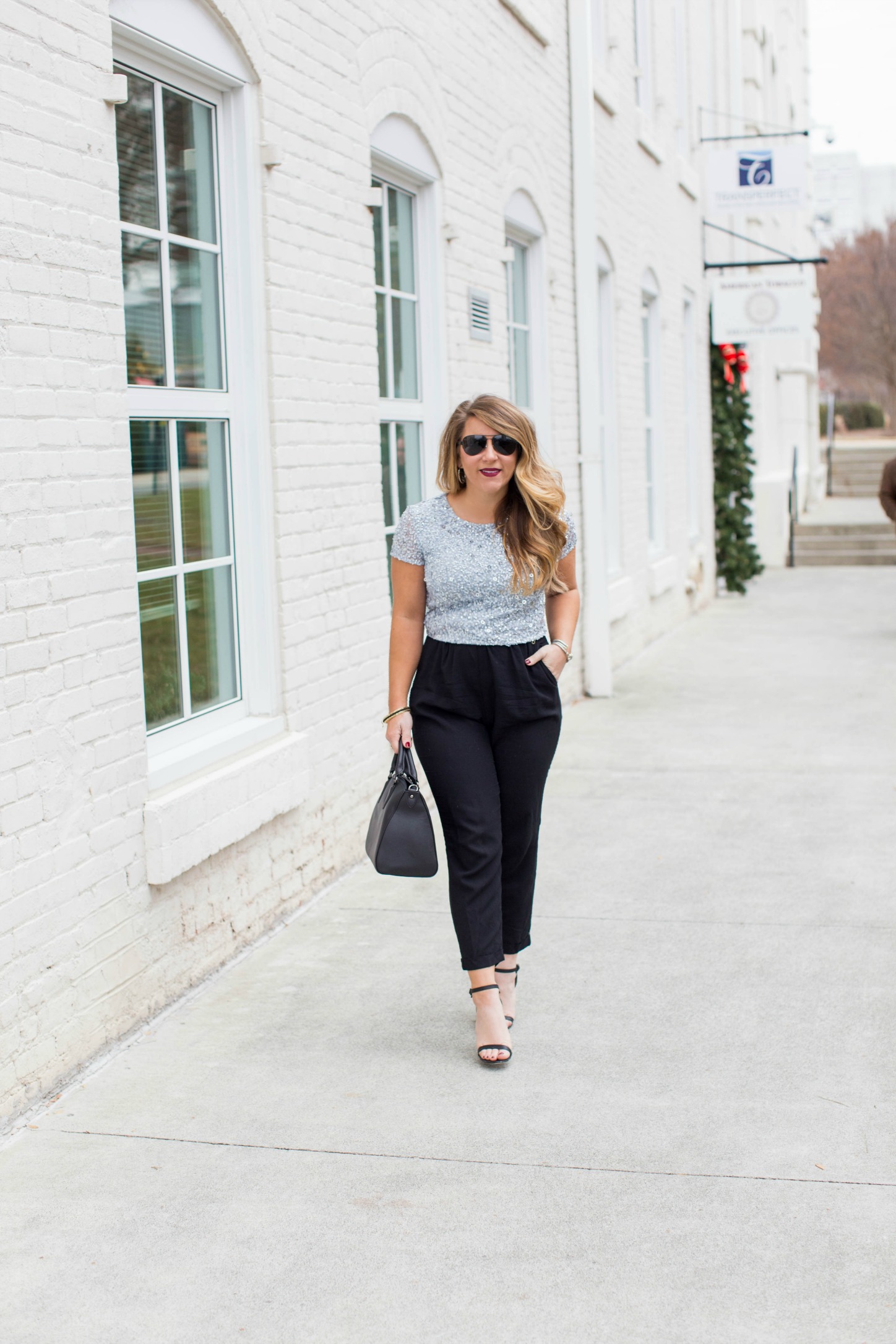 Casual Holiday Outfit by North Carolina fashion blogger Coffee Beans and Bobby Pins