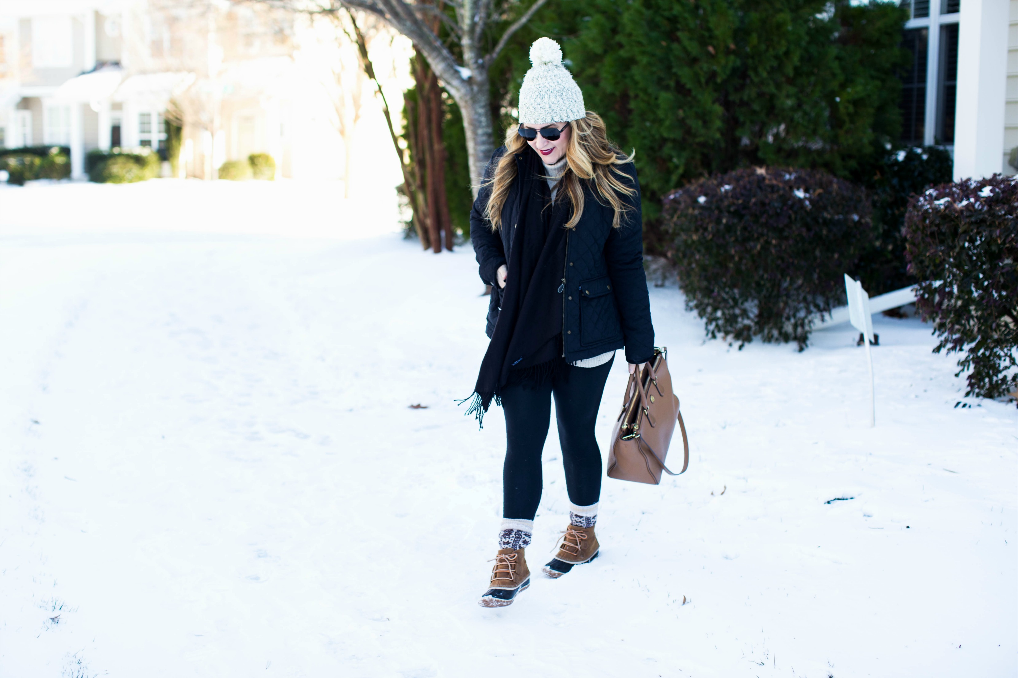 Black Quilted Jacket by fashion blogger Amy of Coffee Beans and Bobby Pins