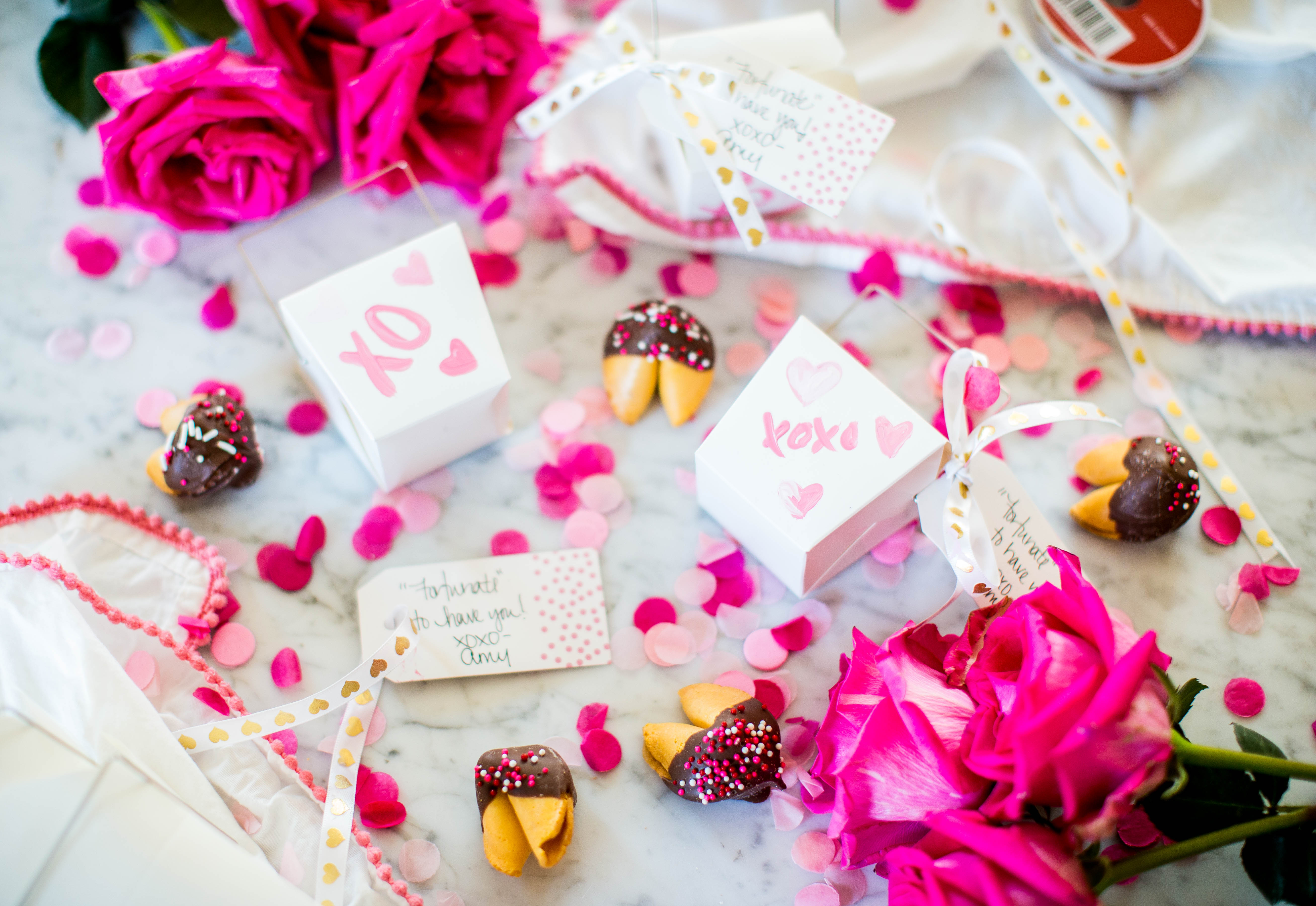 "Fortunate for You" Valentine's DIY and Recipe | coffeebeansandbobbypins.com  | DIY Valentines Fortune Cookie Tutorial featured by top US lifestyle blog, Coffee Beans and Bobby Pins