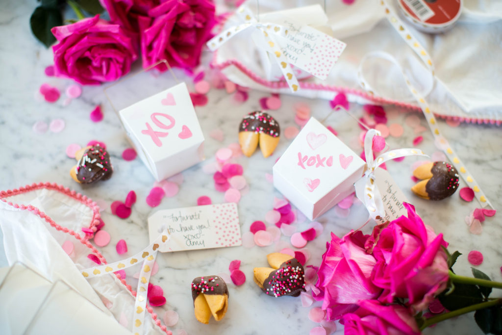 DIY Valentines Fortune Cookie Tutorial featured by top US lifestyle blog, Coffee Beans and Bobby Pins