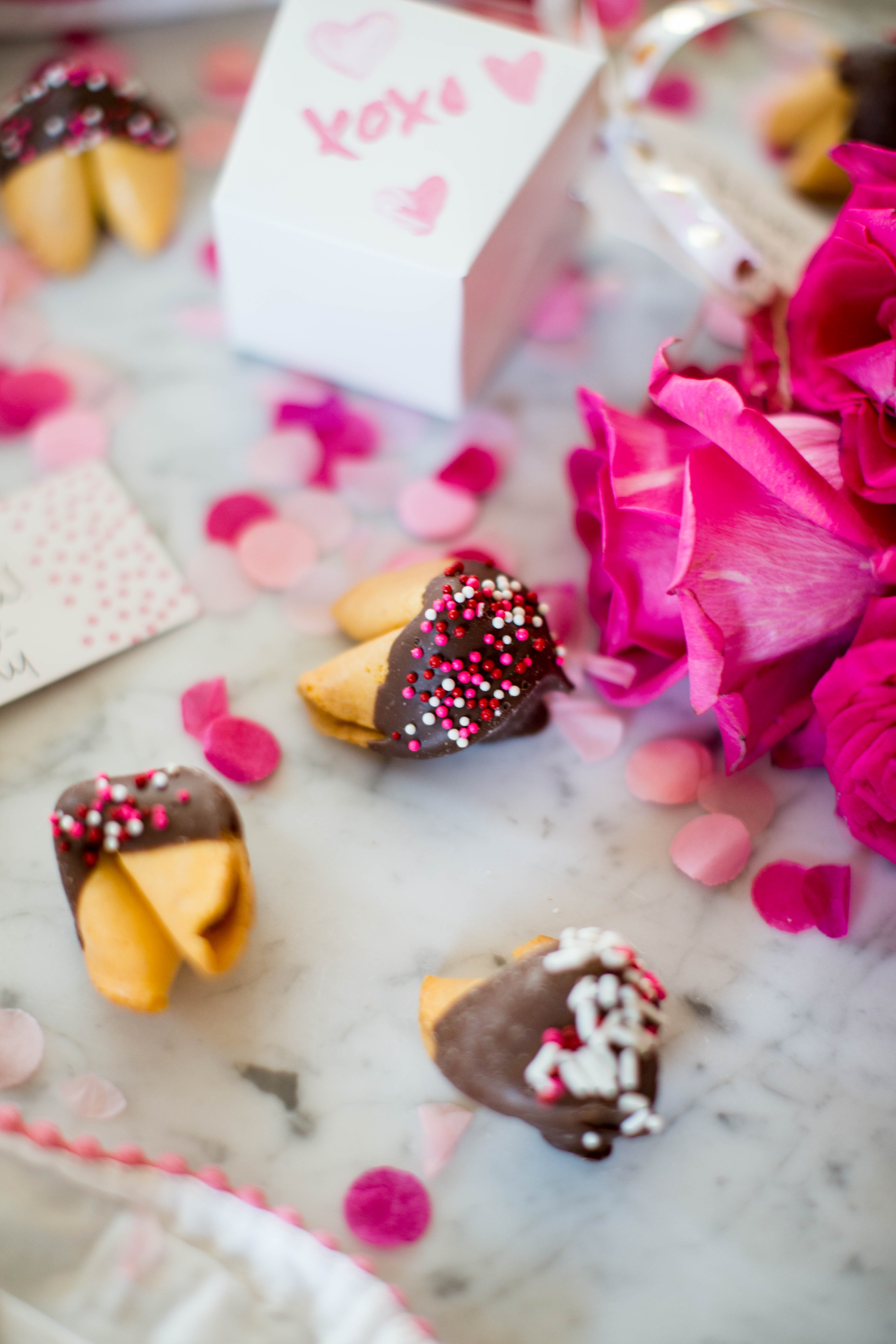 "Fortunate for You" Valentine's DIY and Recipe | coffeebeansandbobbypins.com  | DIY Valentines Fortune Cookie Tutorial featured by top US lifestyle blog, Coffee Beans and Bobby Pins
