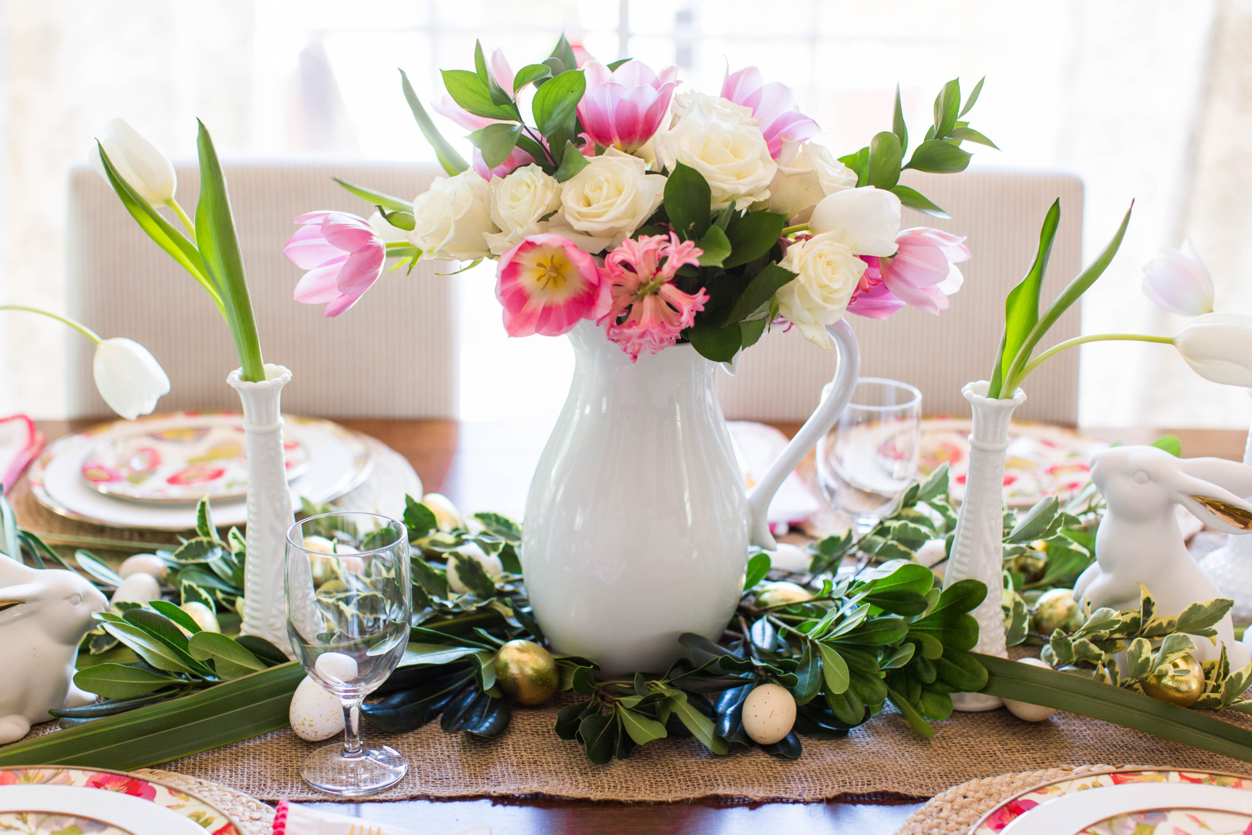 Easter Tablescape and Place Card Idea