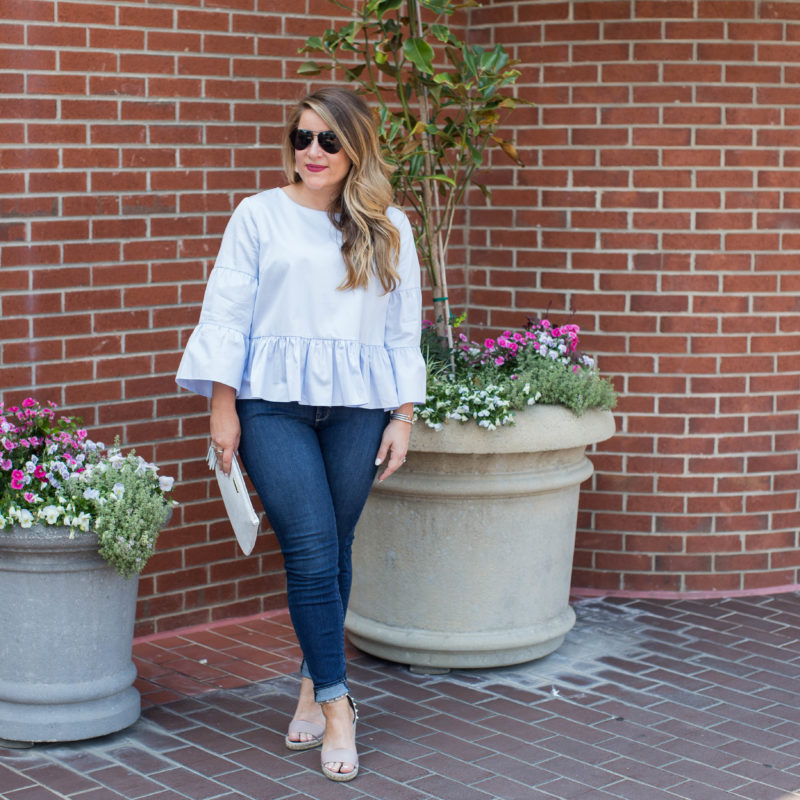 Peplum and Bell Sleeves