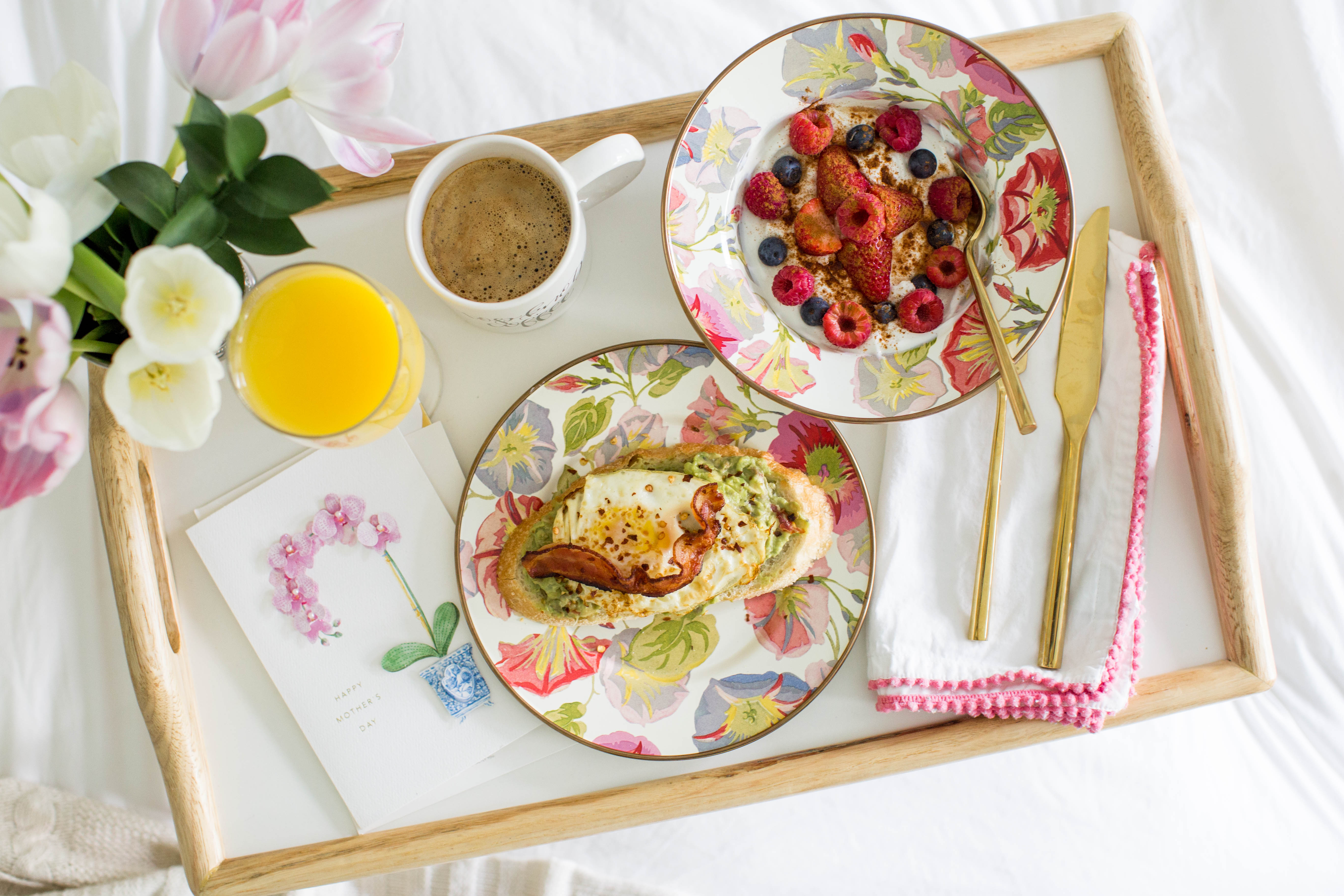 How To: Breakfast in Bed for Mom by NC lifestyle blogger Amy of Coffee Beans and Bobby Pins
