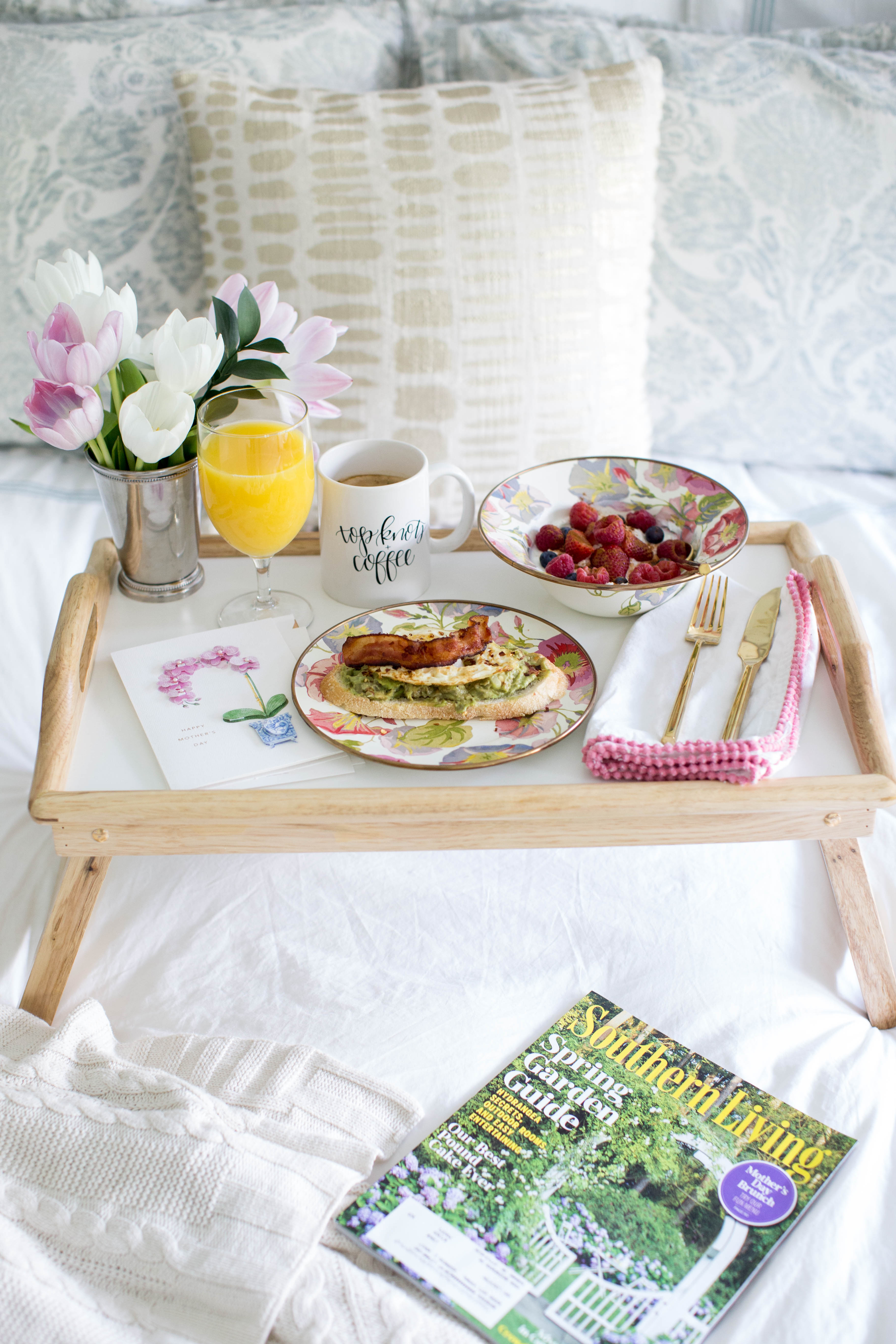 How To: Breakfast in Bed for Mom by NC lifestyle blogger Amy of Coffee Beans and Bobby Pins