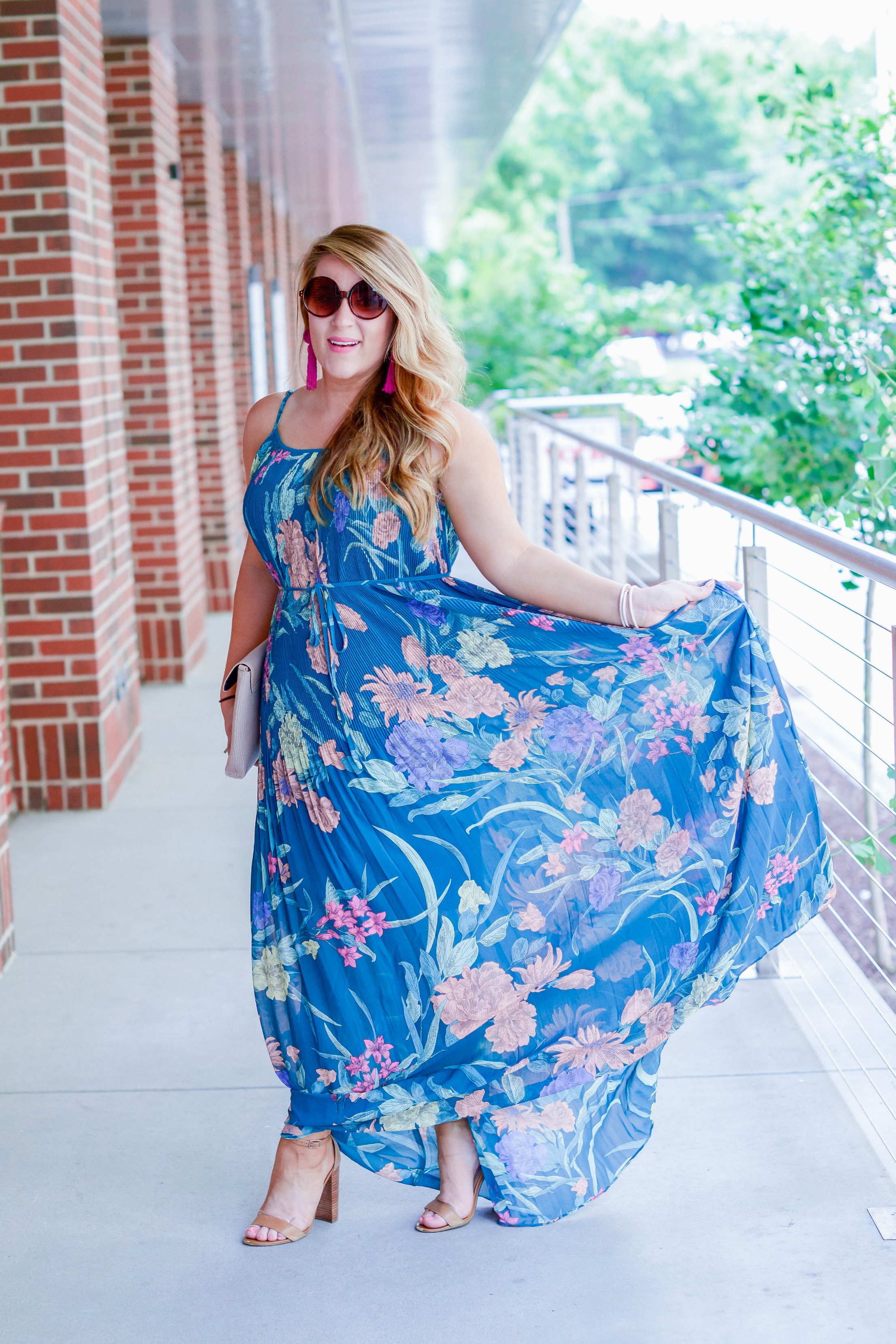 Short Girl's Guide On How To Wear A Maxi Dress by NC fashion blogger Amy of Coffee Beans and Bobby Pins