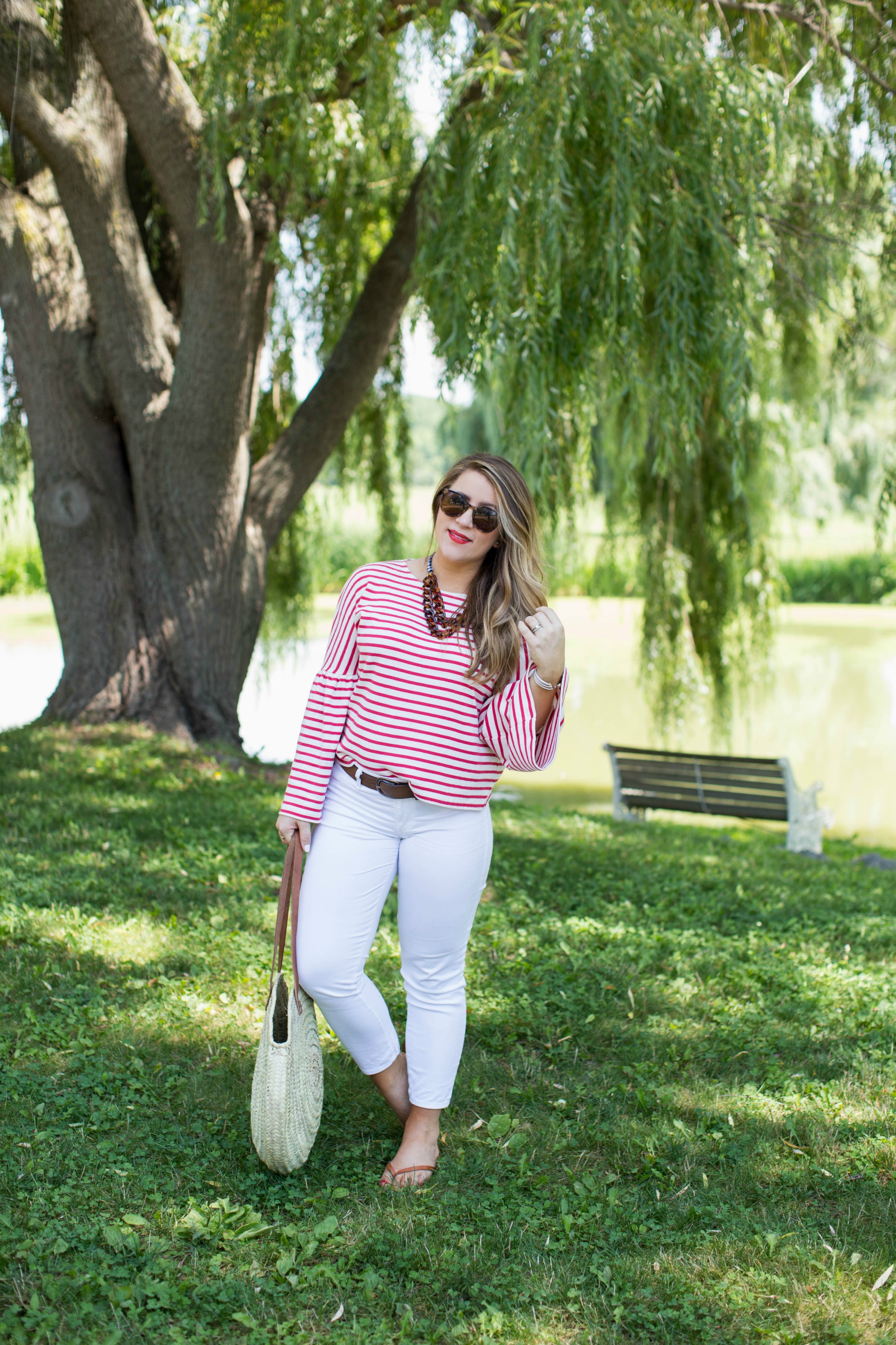 Vacation Outfits at MacKenzie-Childs by NC fashion blogger Coffee Beans and Bobby Pins