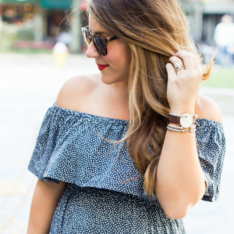 Off the Shoulder Dress for Fall