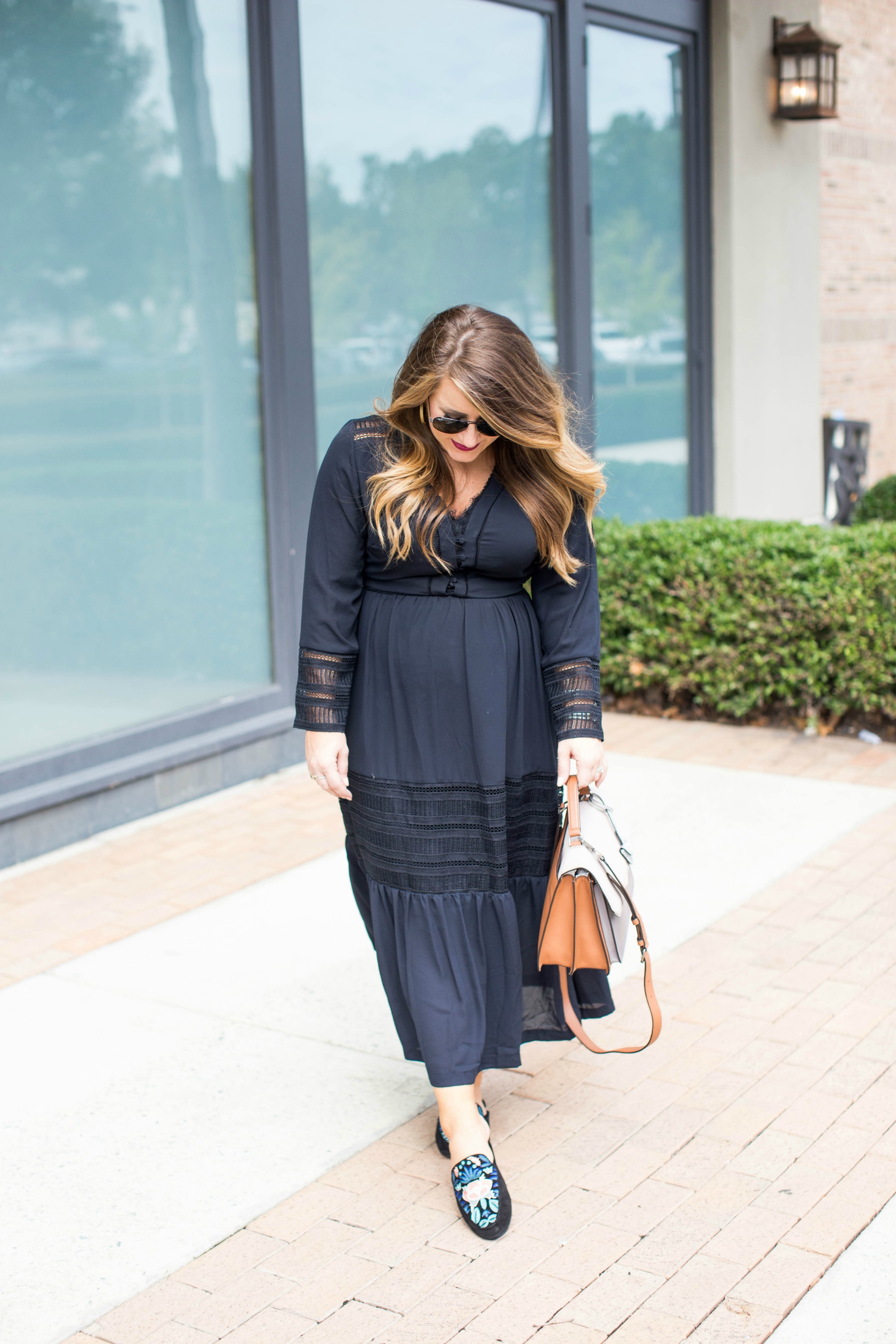 Midi Dress Two Ways - Black Midi Dress Two Ways by North Carolina fashion blogger Coffee Beans and Bobby Pins
