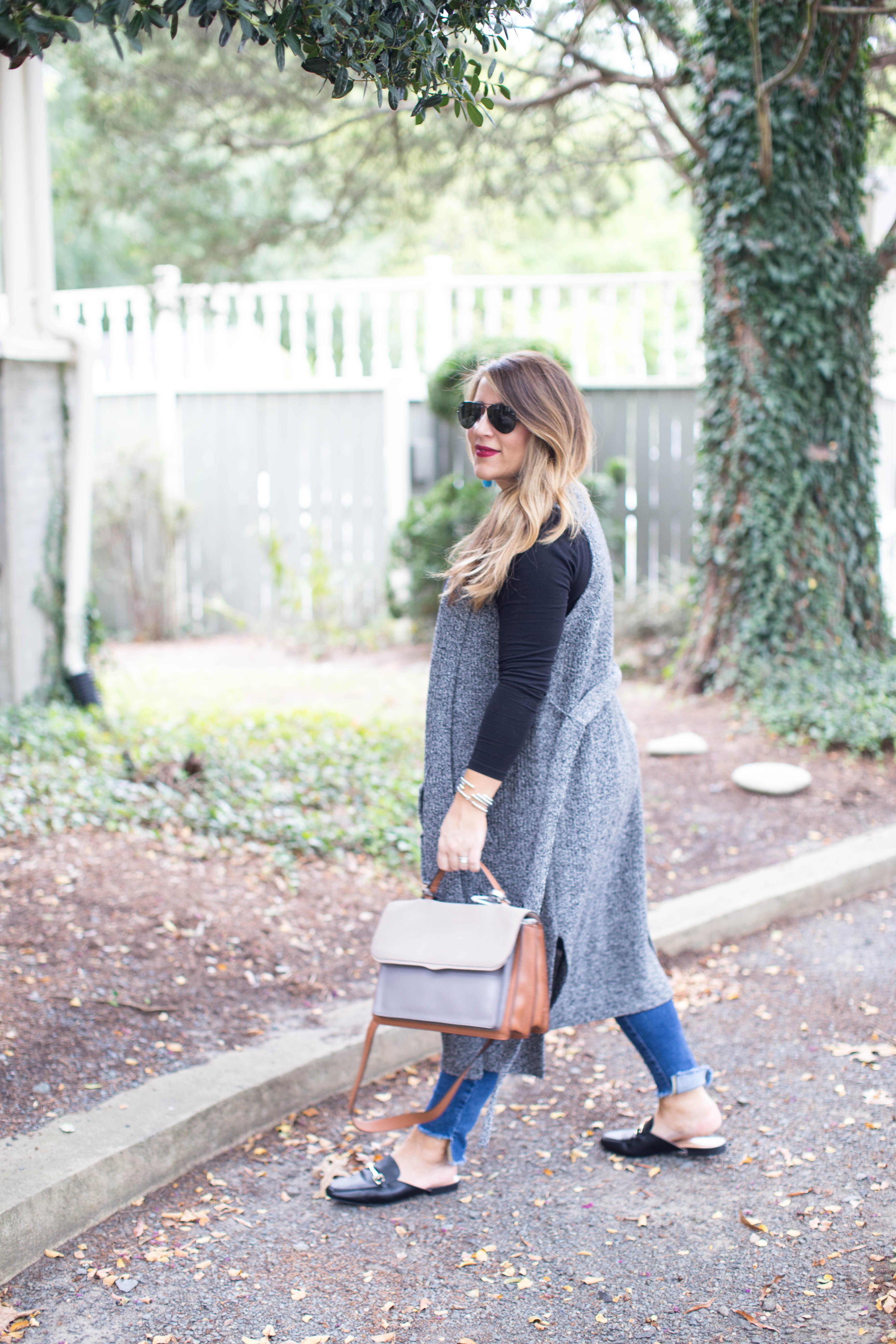 The Perfect Fall Transition Piece: The Longline Vest by North Carolina fashion blogger Coffee Beans and Bobby Pins
