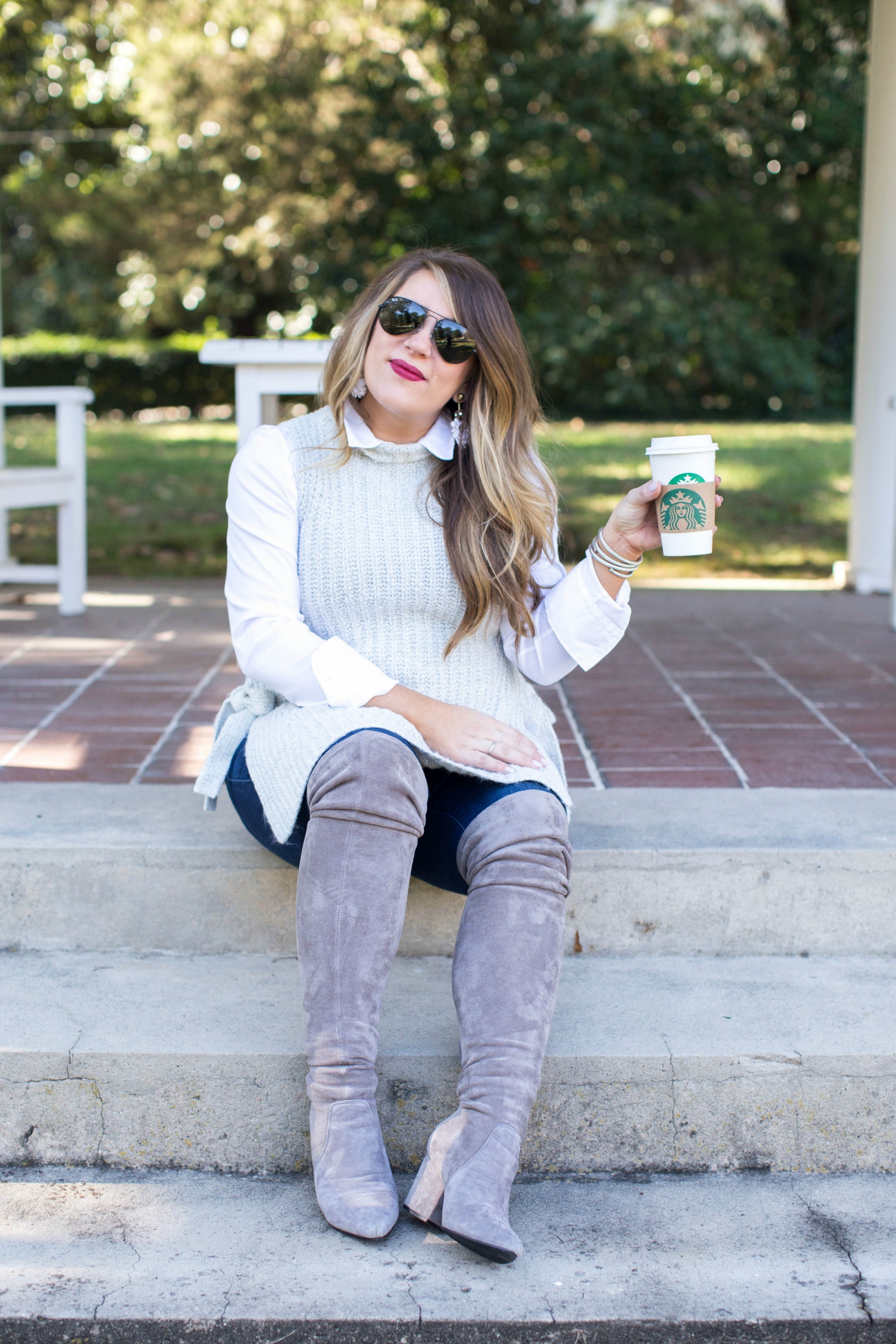 Fall Fashion: Gray Layers by North Carolina fashion blogger Coffee Beans and Bobby Pins