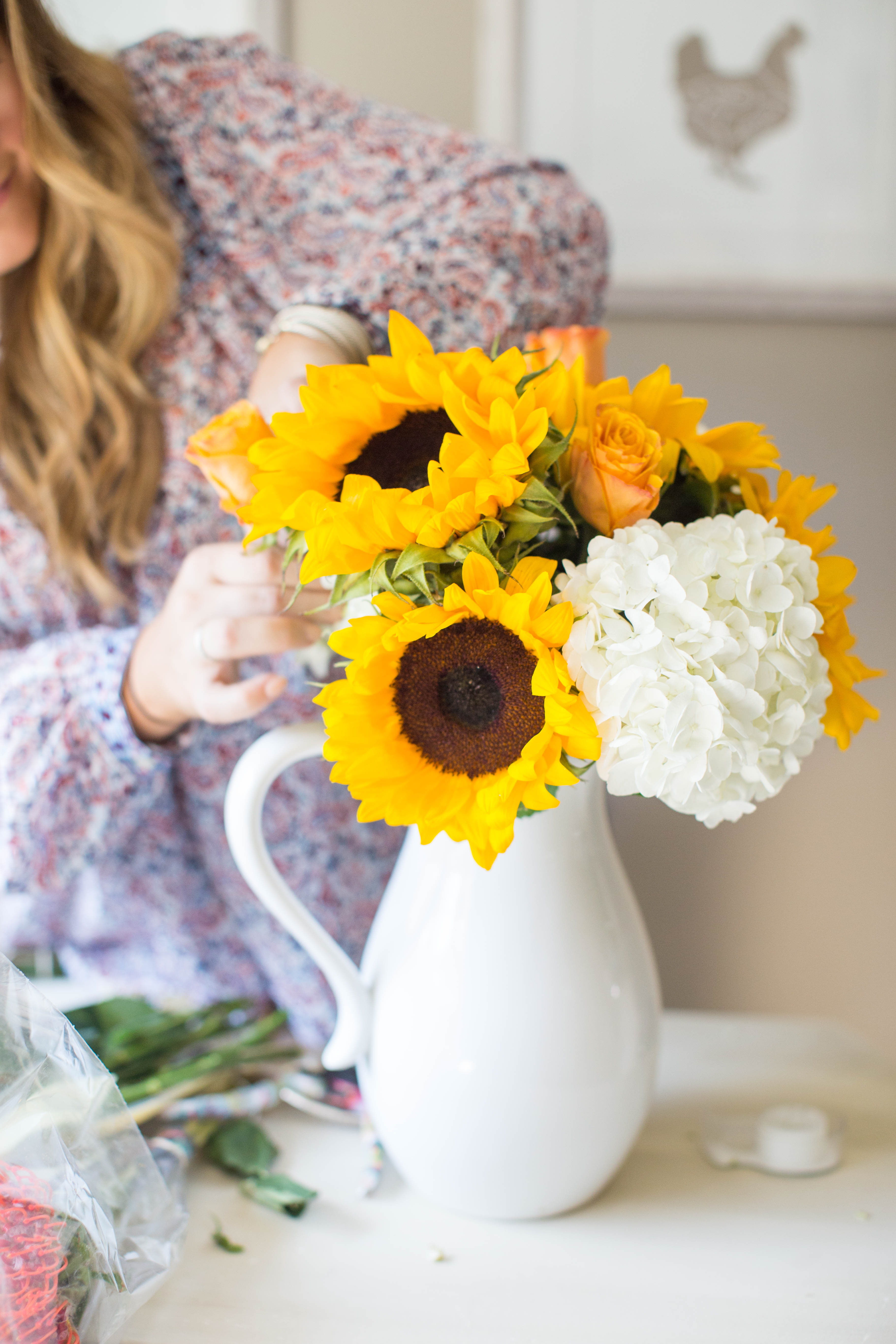 How to Make a Fall Floral Arrangement by North Carolina style blogger Coffee Beans & Bobby Pins