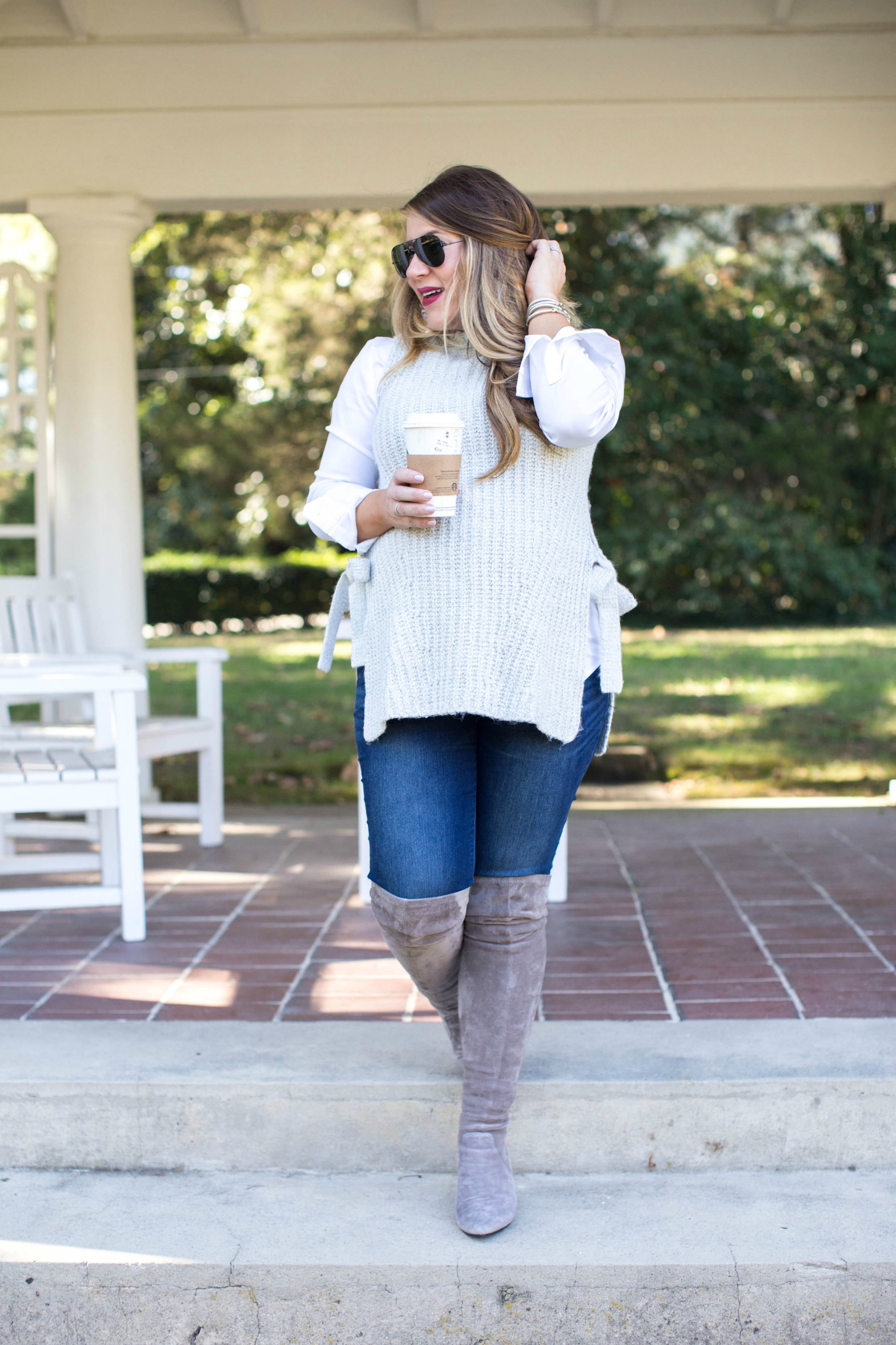Fall Fashion: Gray Layers by North Carolina fashion blogger Coffee Beans and Bobby Pins