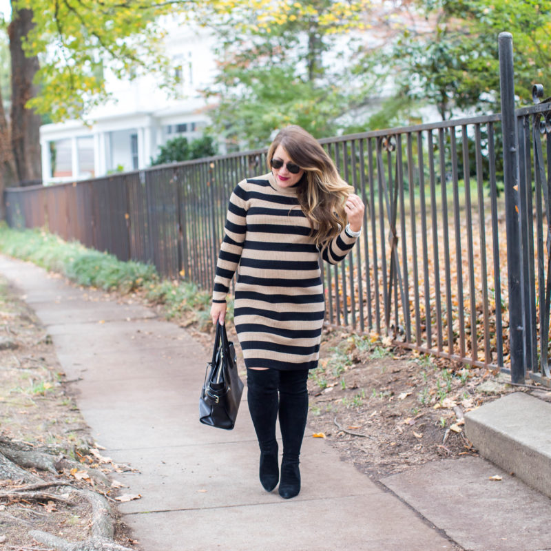 Perfect Striped Sweater Dress