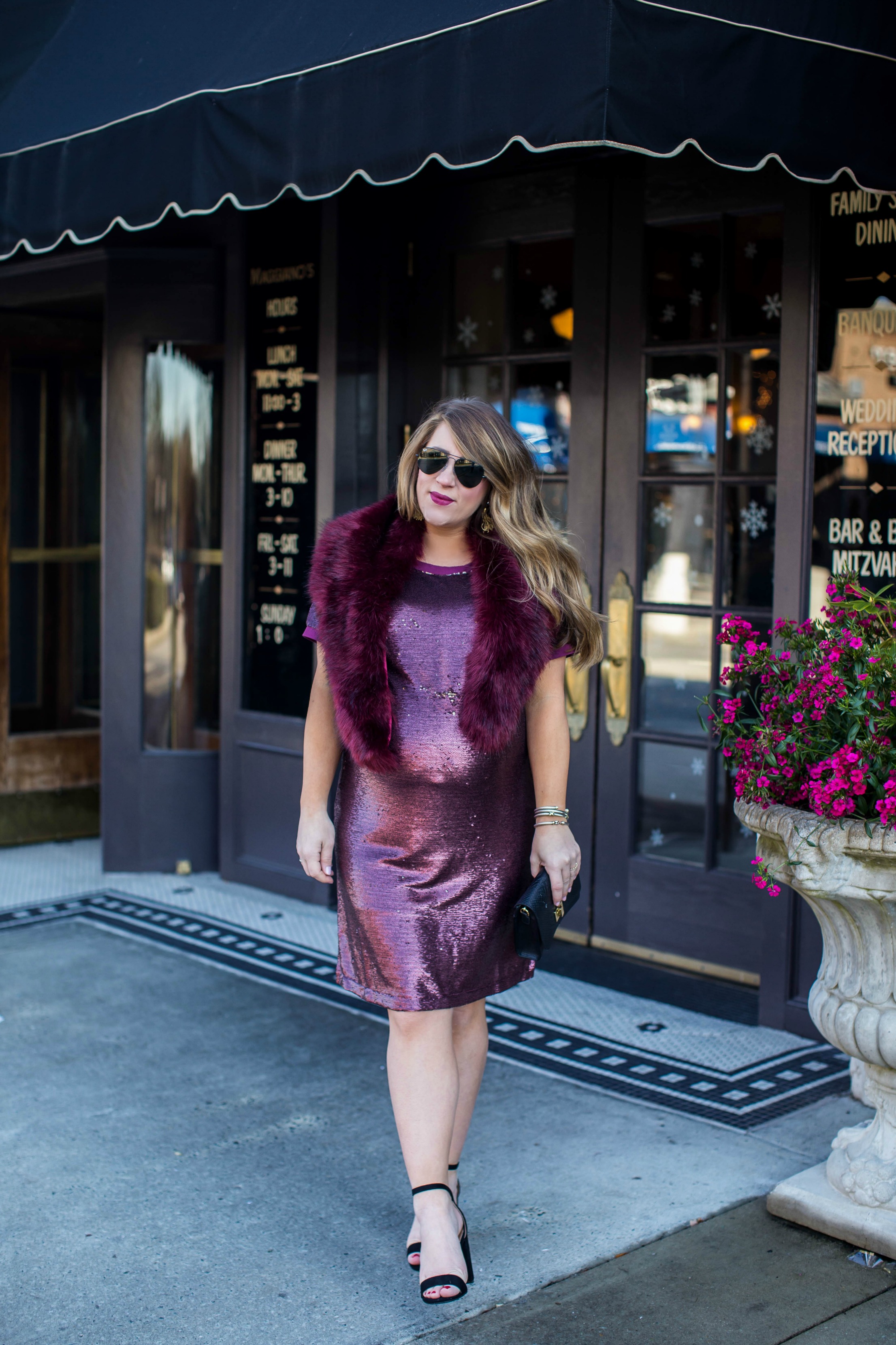 Sequin T Shirt Dress by popular North Carolina fashion blogger Coffee Beans and Bobby Pins