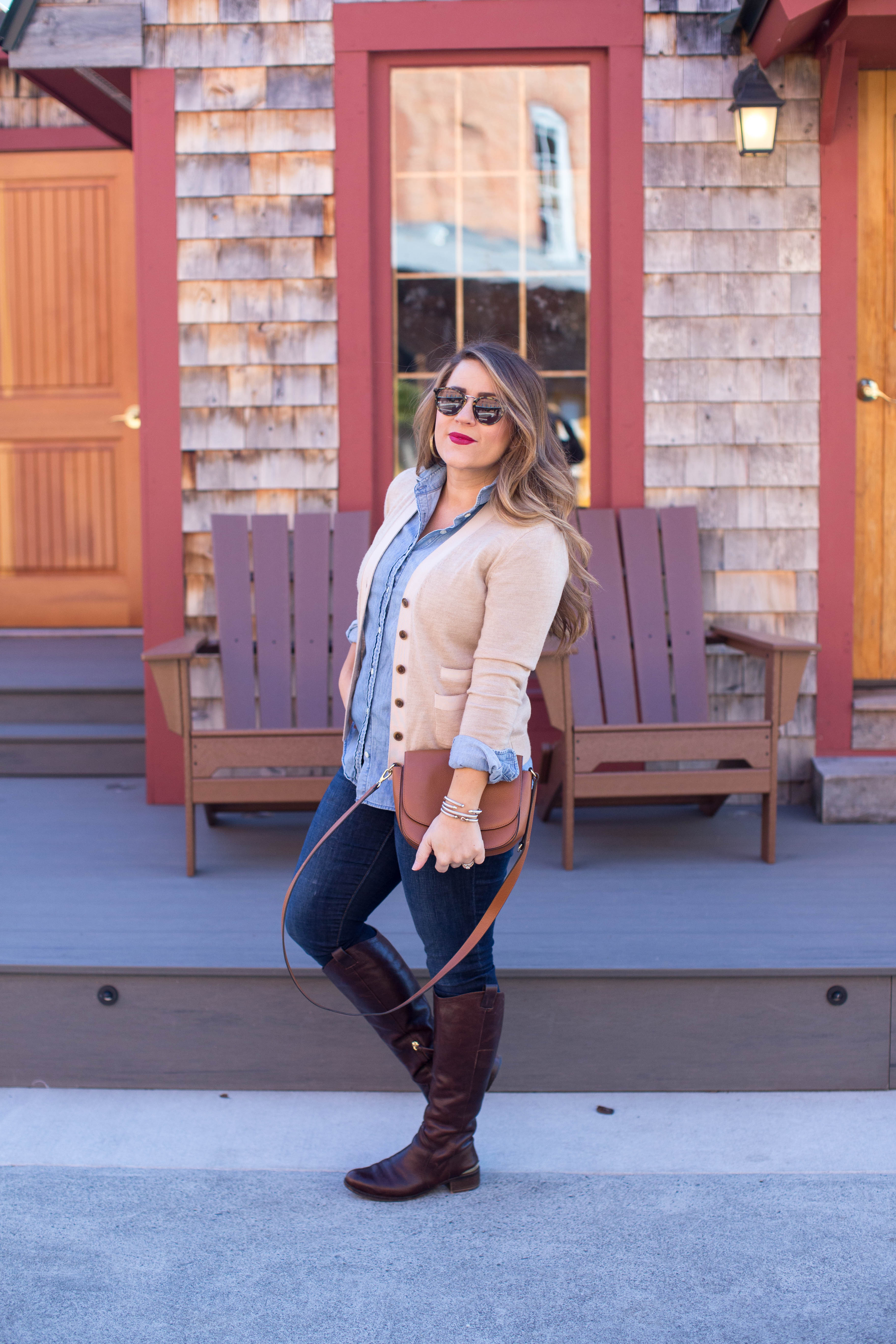 Go-To Cropped Cardigan by popular North Carolina fashion blogger Coffee Beans and Bobby Pins