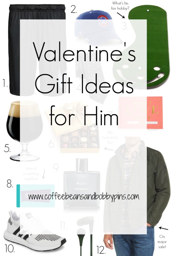 12 Fun Valentines Day Gifts for Him by popular North Caroline lifestyle blogger Coffee Beans and Bobby Pins