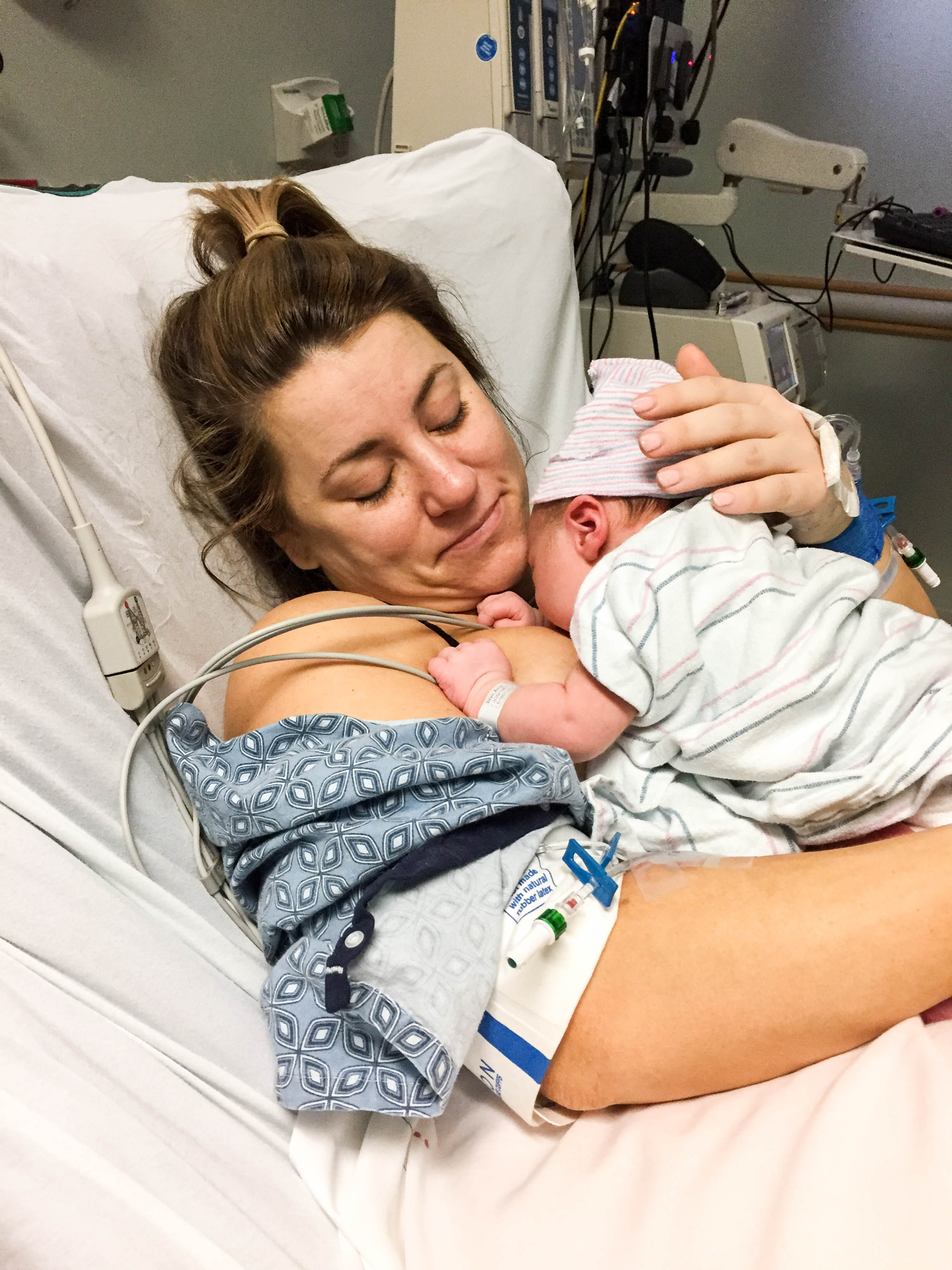 Penelope Grace’s Birth Story by popular North Carolina style blogger and new mom Coffee Beans and Bobby Pins