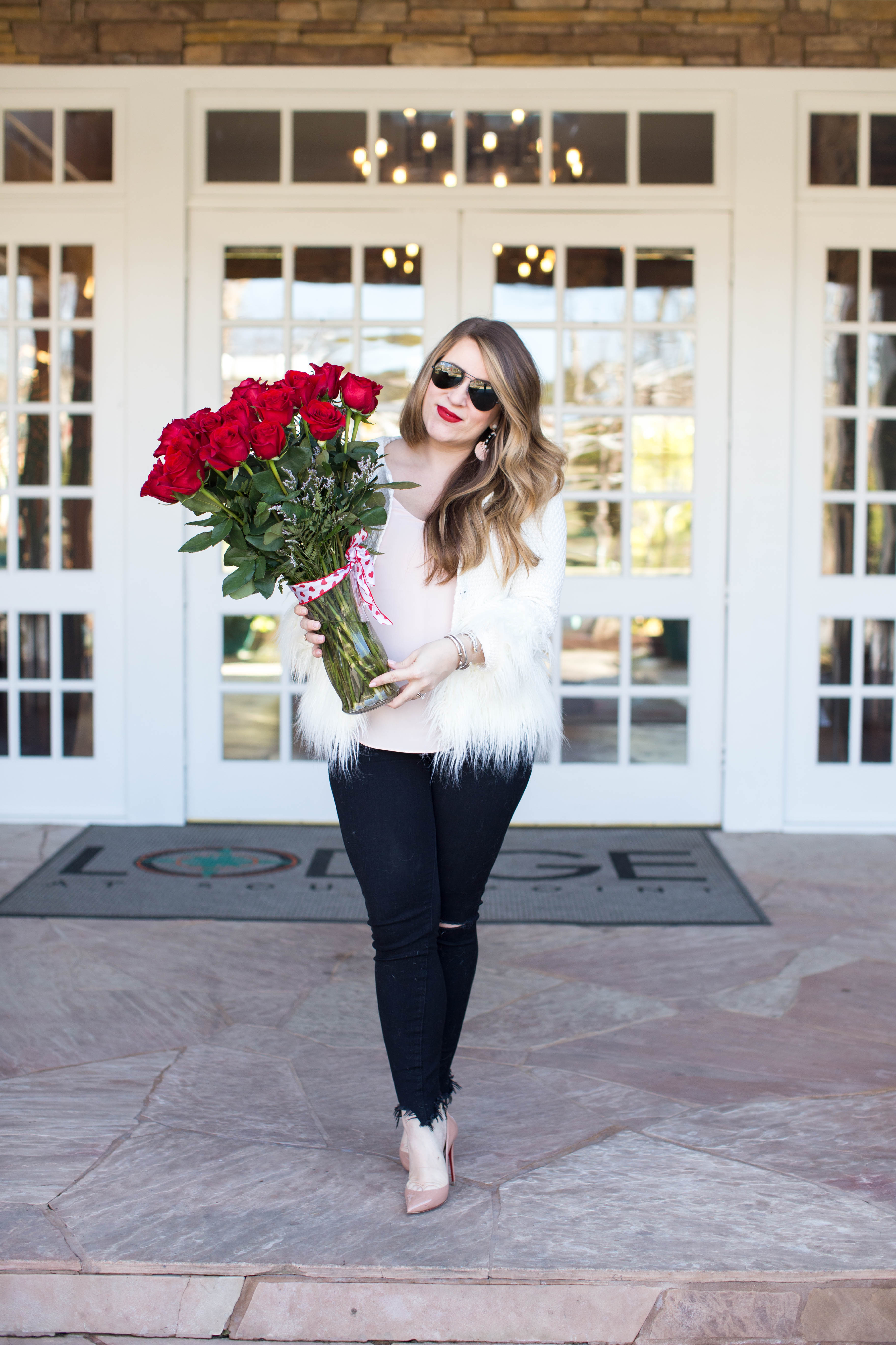 Valentines Day Flowers by popular North Carolina lifestyle blogger Coffee Beans and Bobby Pins