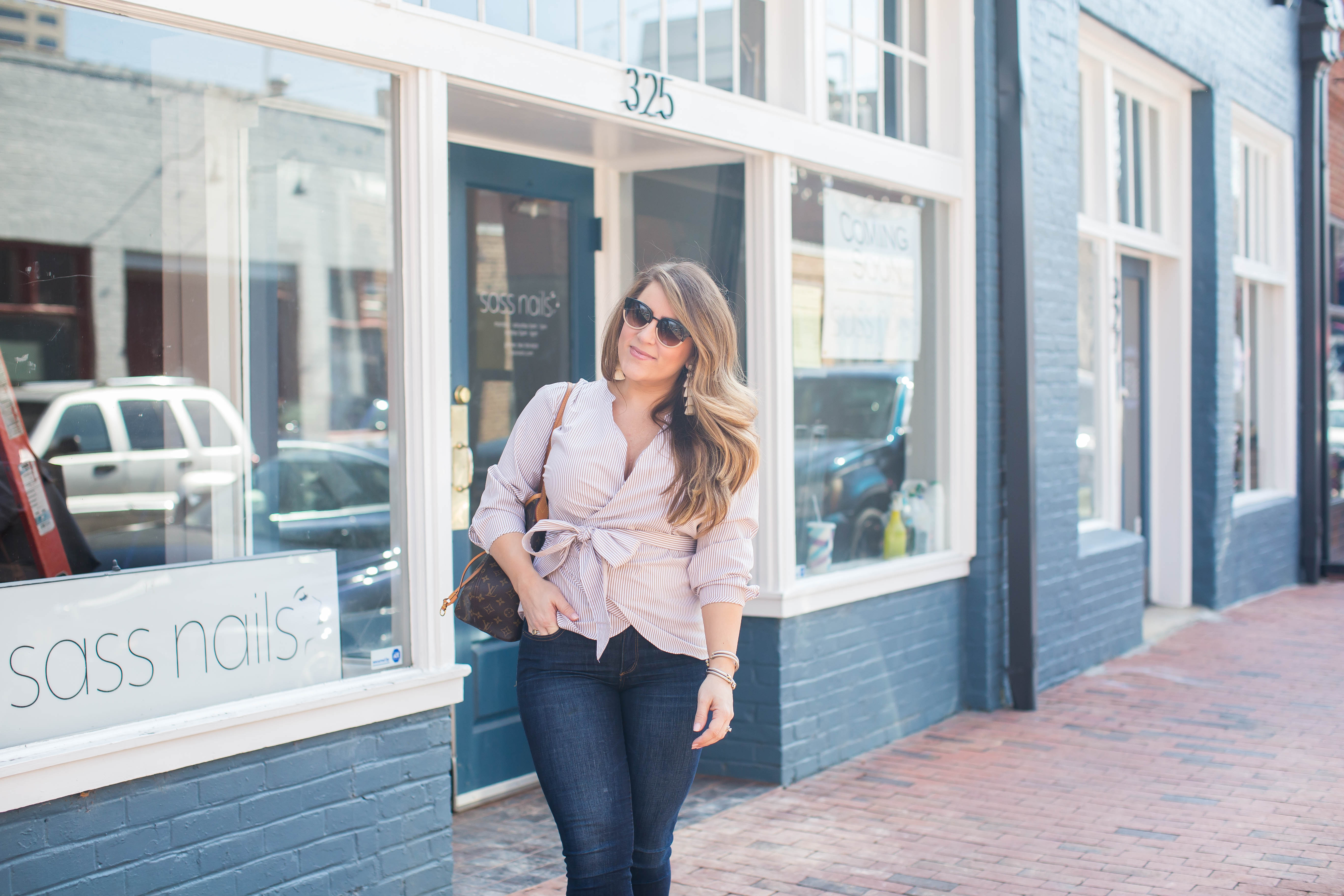 Spring Wrap Top | Fashion & Style | Coffee Beans and Bobby Pins
