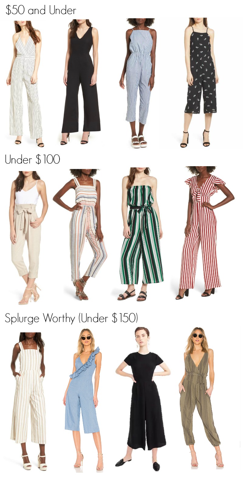 Affordable Jumpsuits for Everyone by North Carolina fashion blogger, Coffee Beans and Bobby Pins
