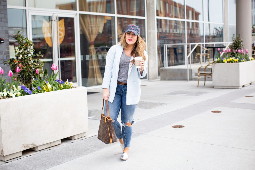 Pastel Blazer for Summer featured by popular North Carolina style blogger, Coffee Beans and Bobby Pins