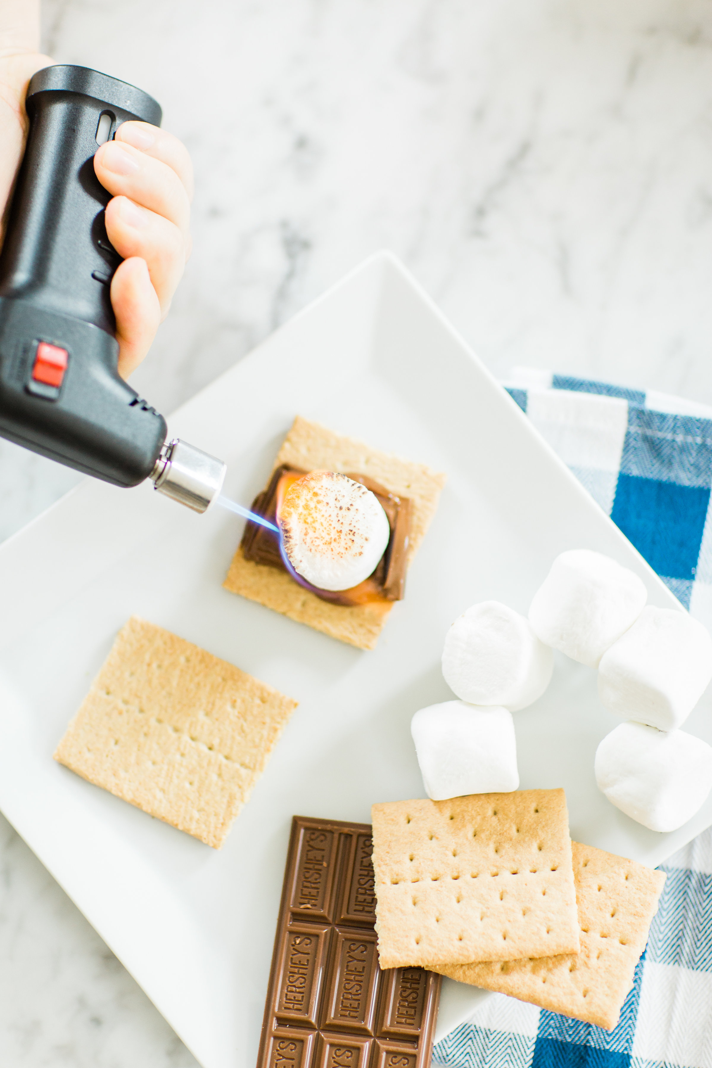 Indoor S'mores 3 Ways featured by popular North Carolina lifestyle blogger, Coffee Beans and Bobby Pins