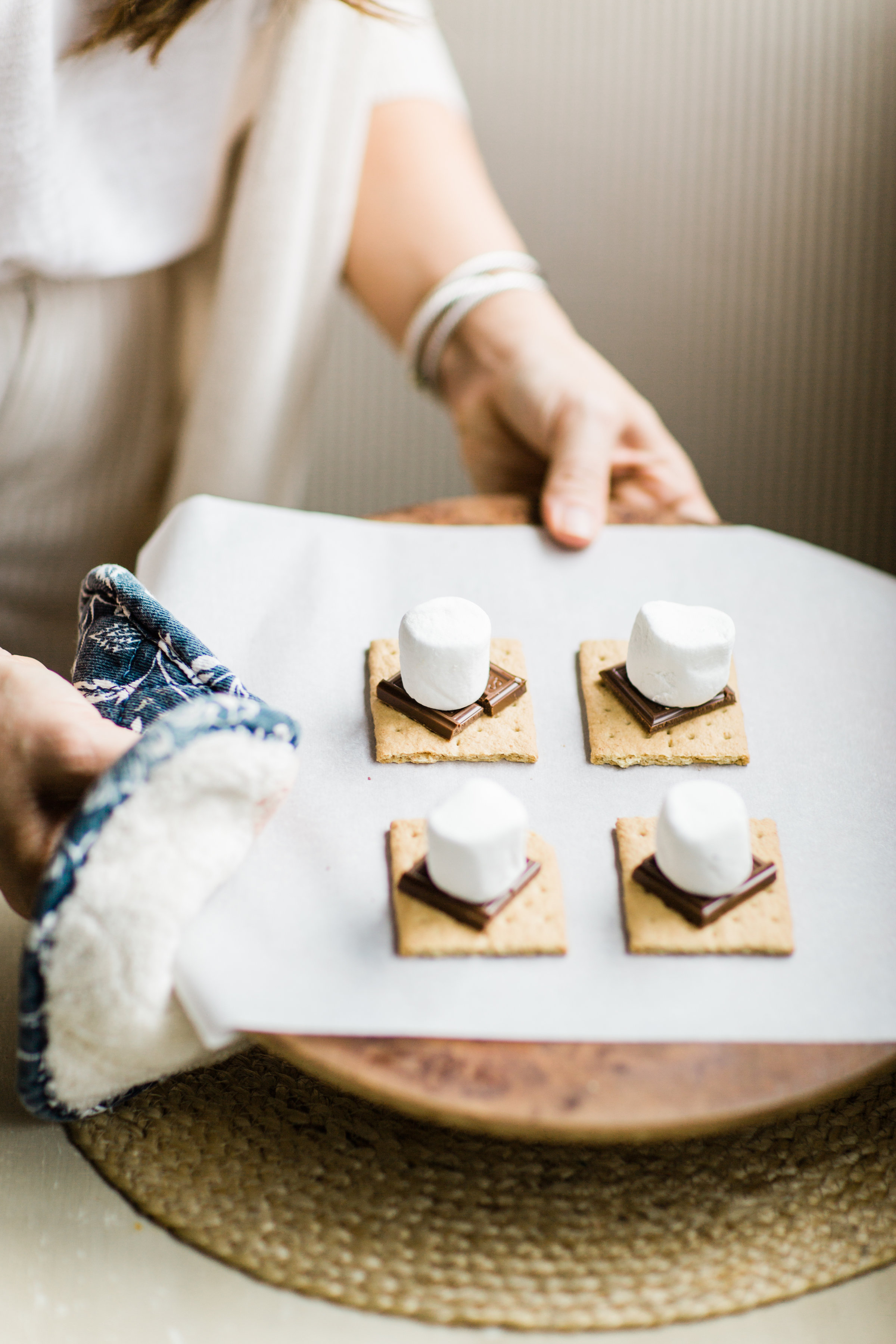 Indoor S'mores 3 Ways featured by popular North Carolina lifestyle blogger, Coffee Beans and Bobby Pins