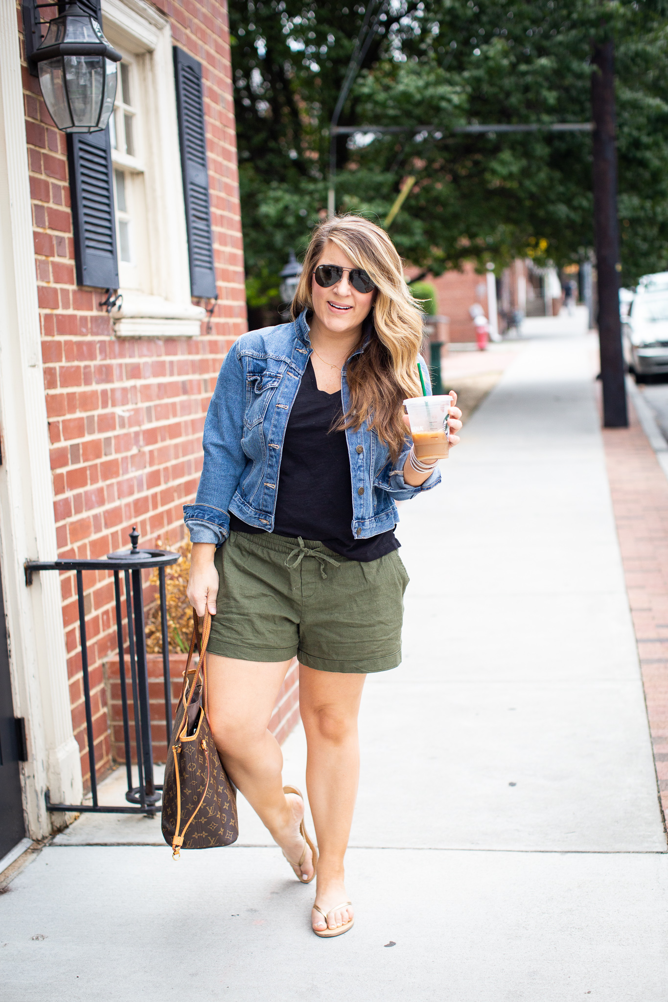 Drawstring Shorts featured by popular North Carolina fashion blogger, Coffee Beans and Bobby Pins