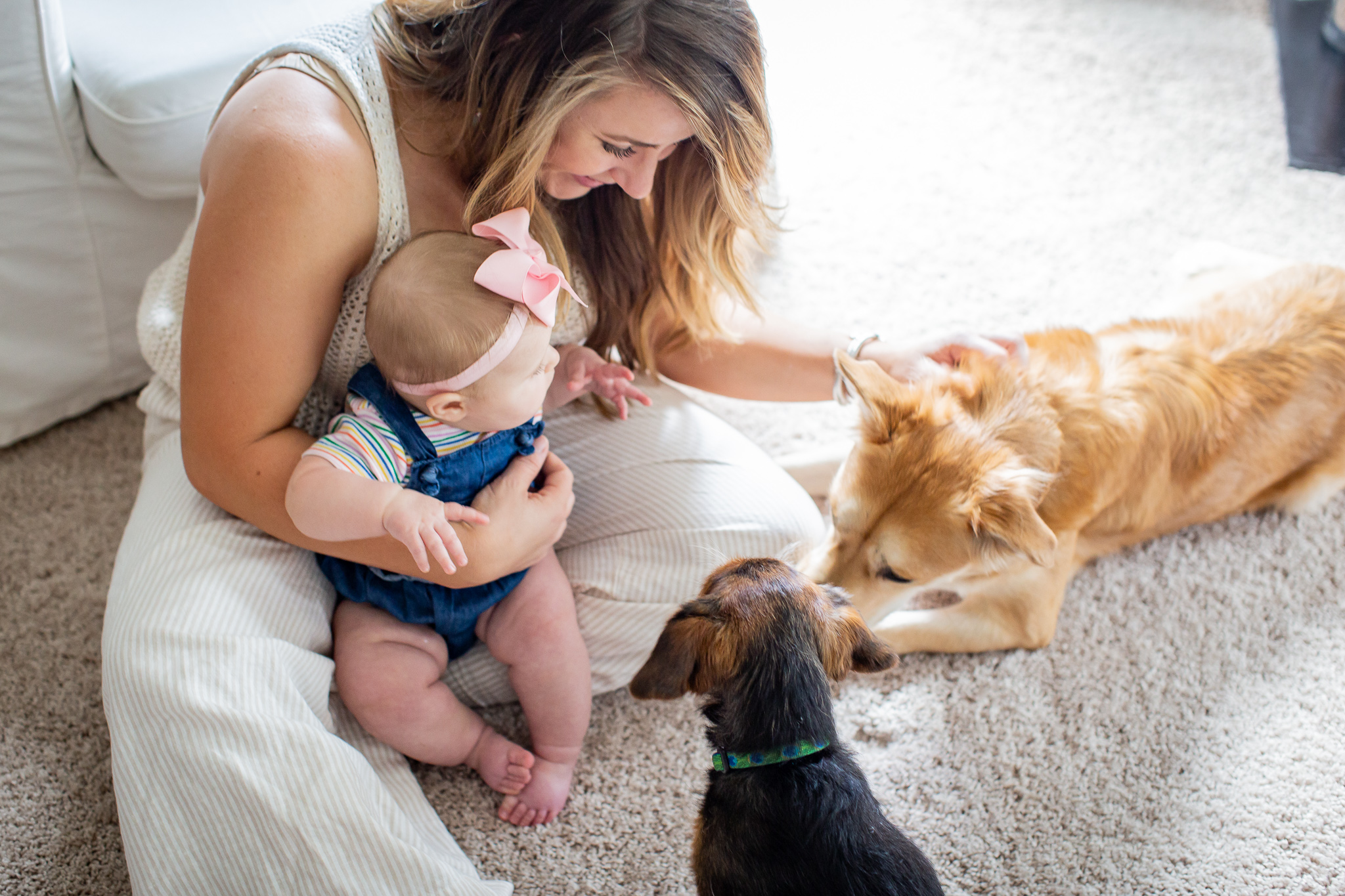 Tips for Making Time for Your Pets After Baby by popular North Carolina lifestyle blogger, Coffee Beans and Bobby Pins