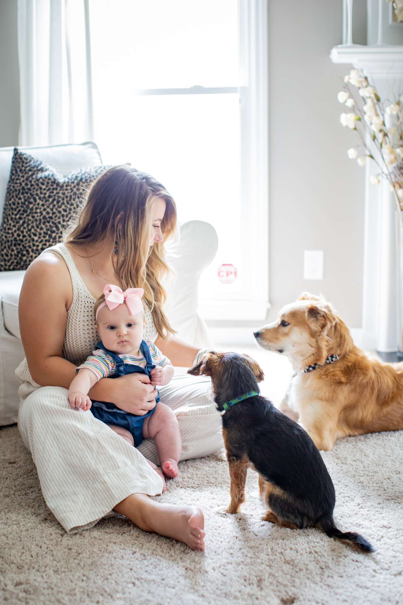 Tips for Making Time for Your Pets After Baby by popular North Carolina lifestyle blogger, Coffee Beans and Bobby Pins