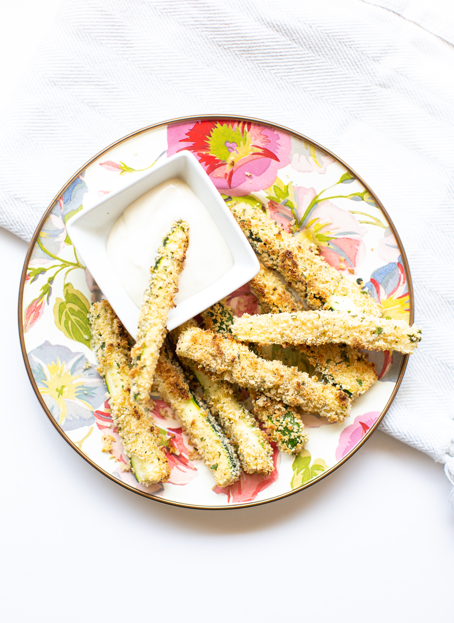 Ranch Zucchini Fries Recipe featured by popular North Carolina lifestyle blogger, Coffee Beans and Bobby Pins